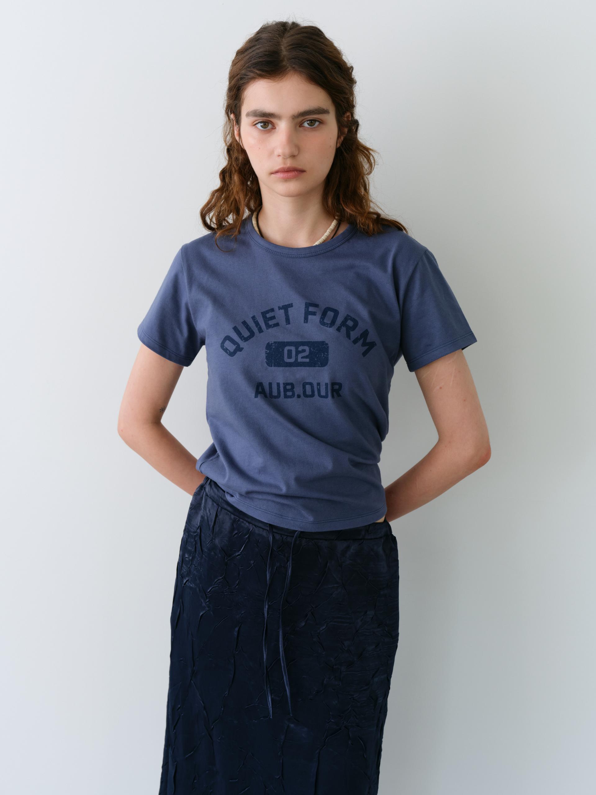 [2차 재입고] vintage form t-shirt (dusty blue)