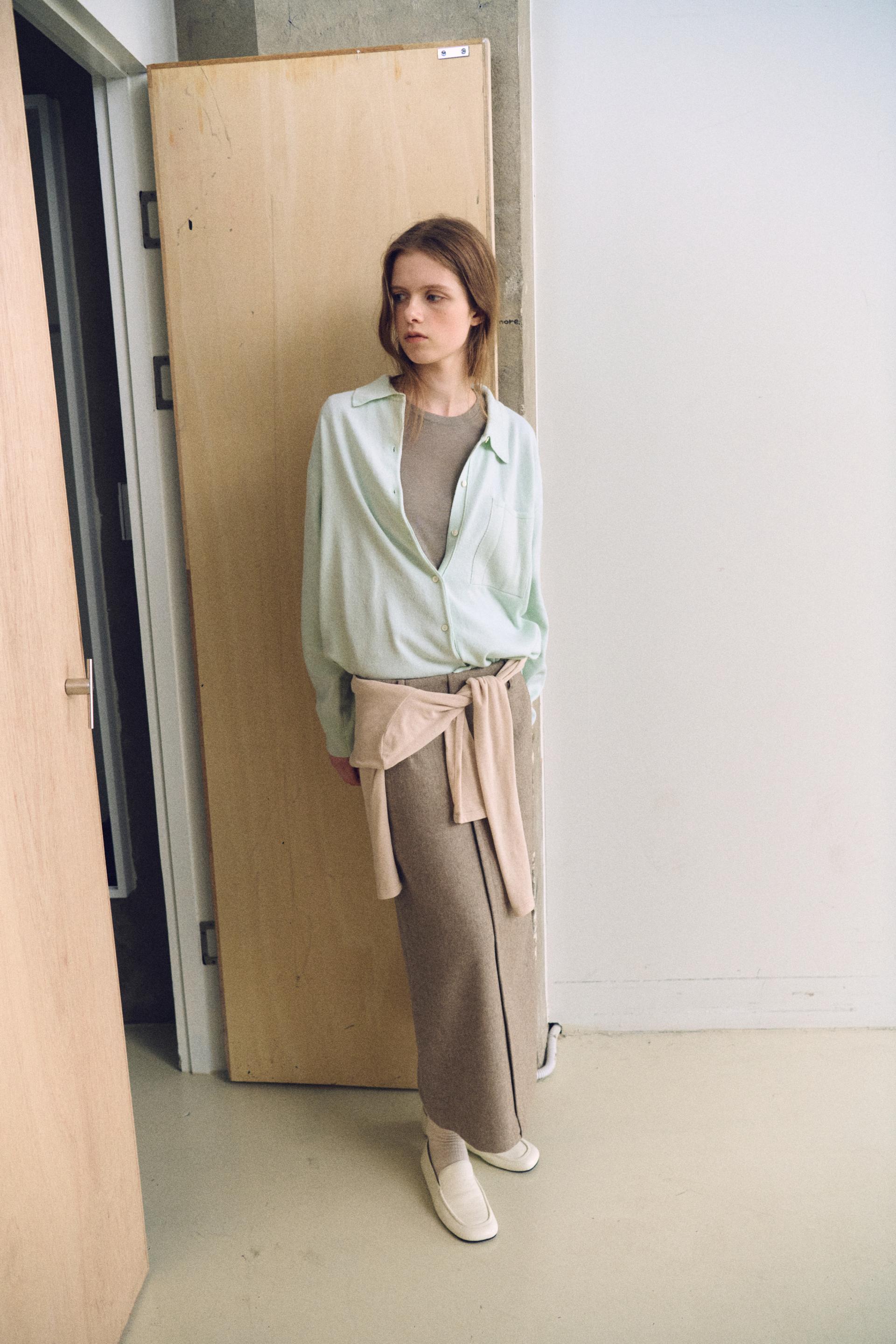 shirts pocket knit (mint)