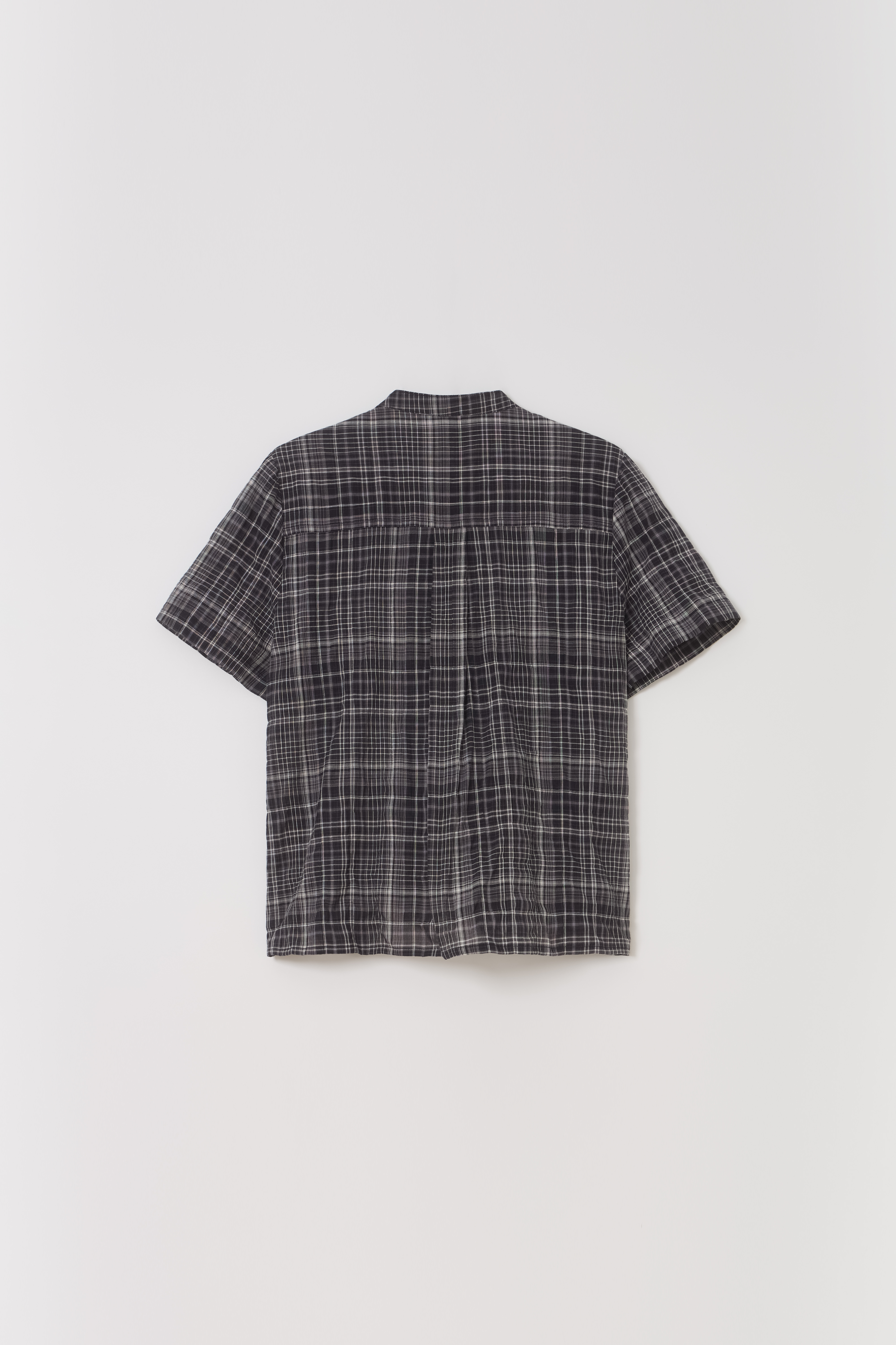 [2차 재입고] lace cap blouse (black check)