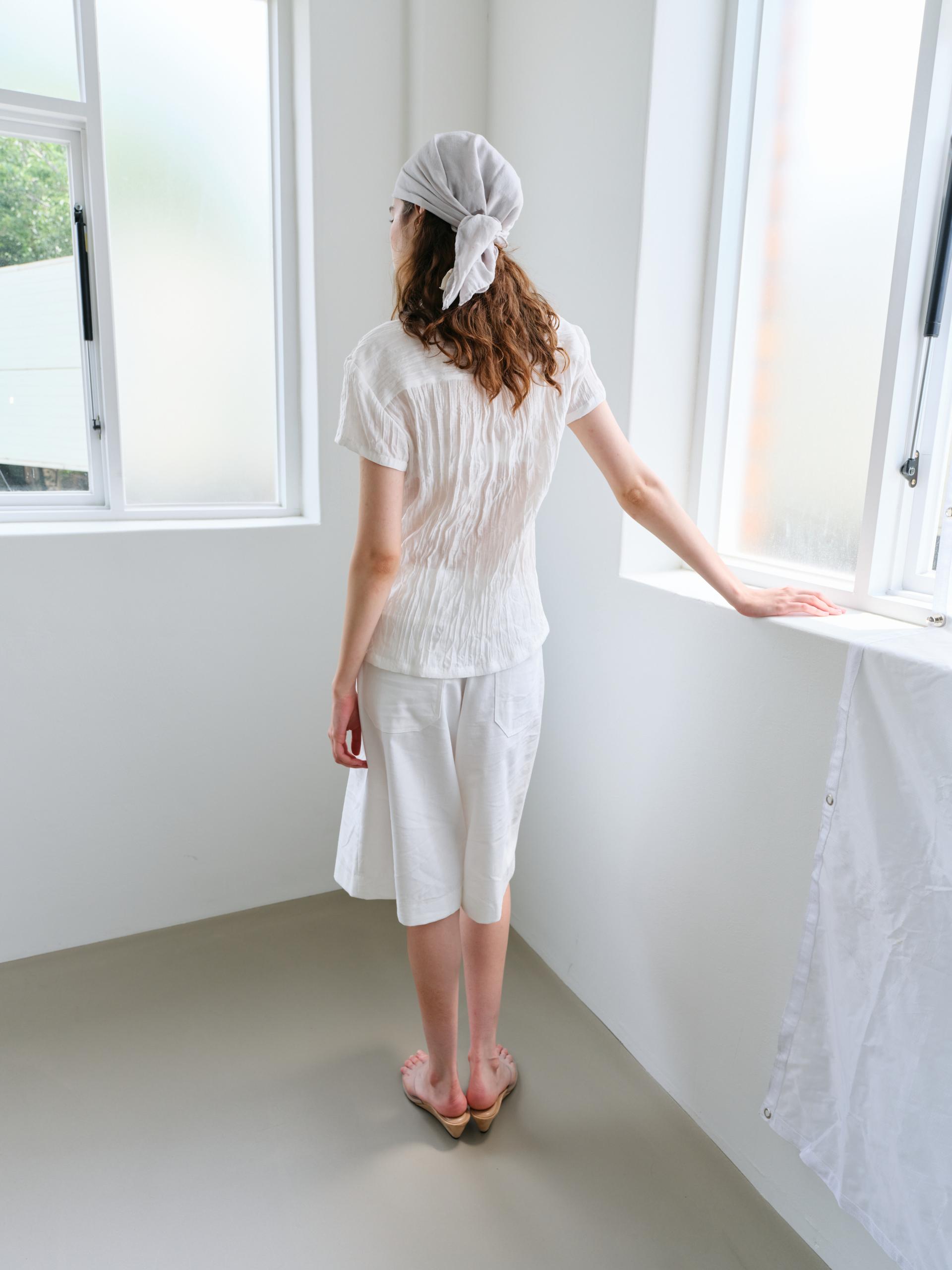 ripple half shirts (ivory)
