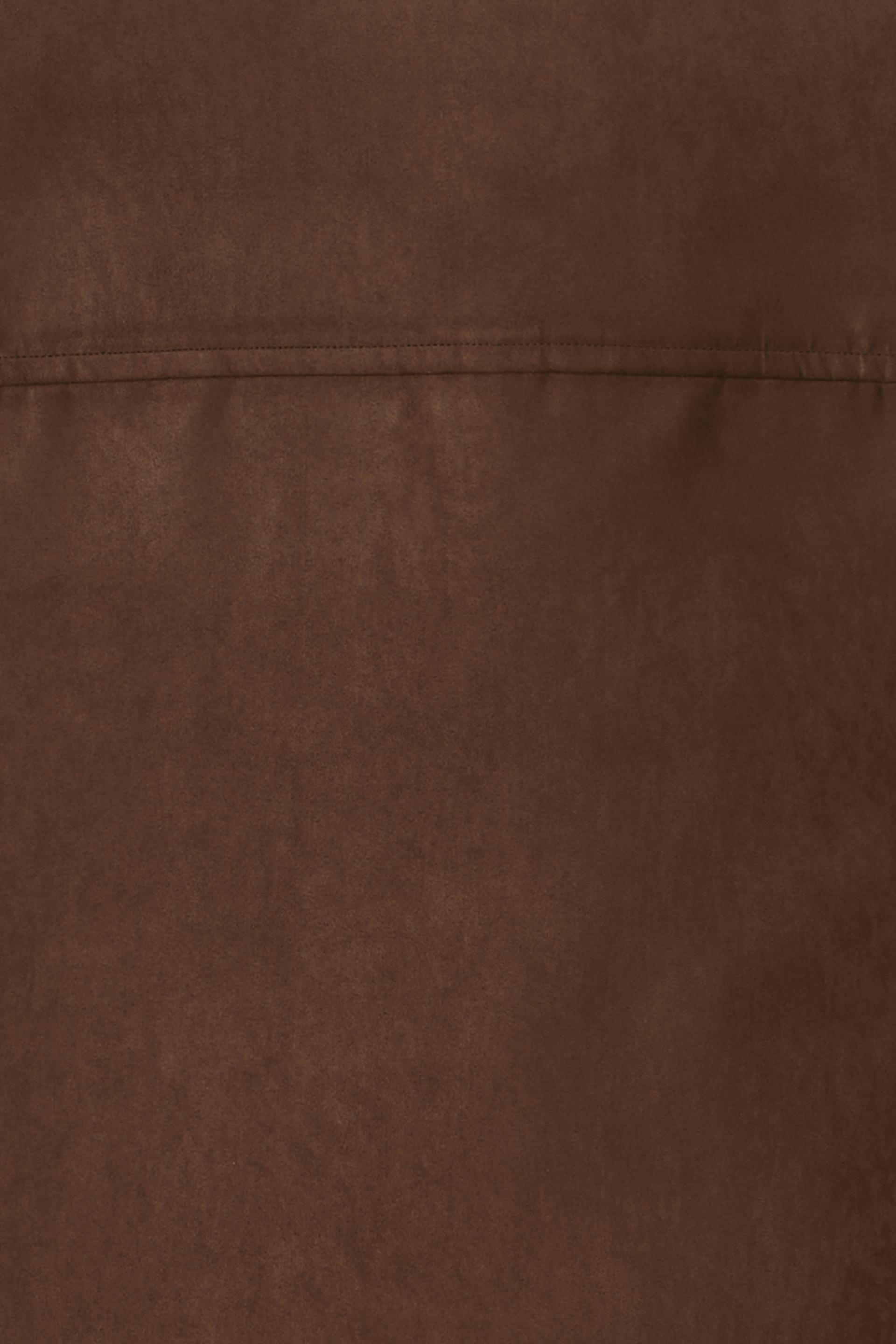 linear high neck jacket (suede brown)