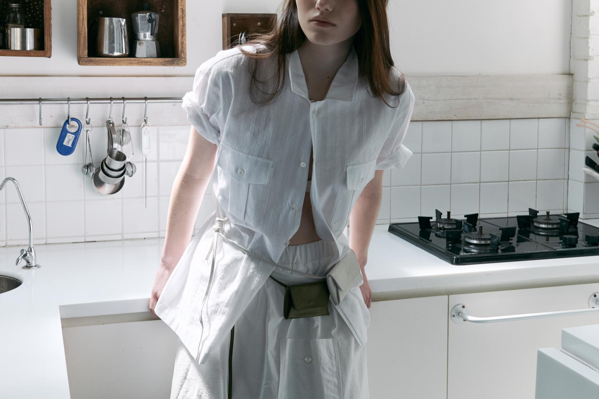 [10차 재입고] wrinkled lapel shirts (white stripe)