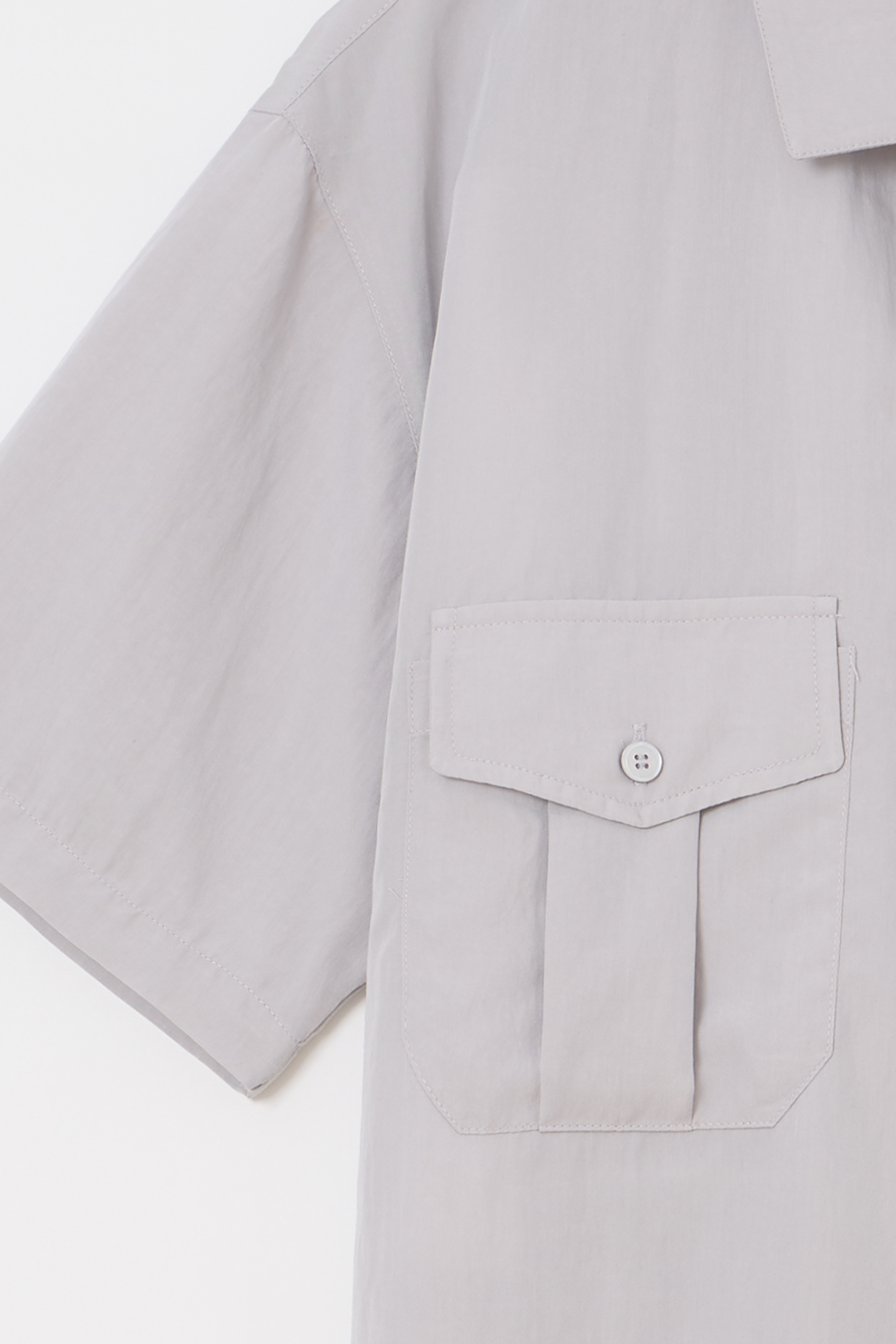 wrinkled lapel shirts (dusty sky)