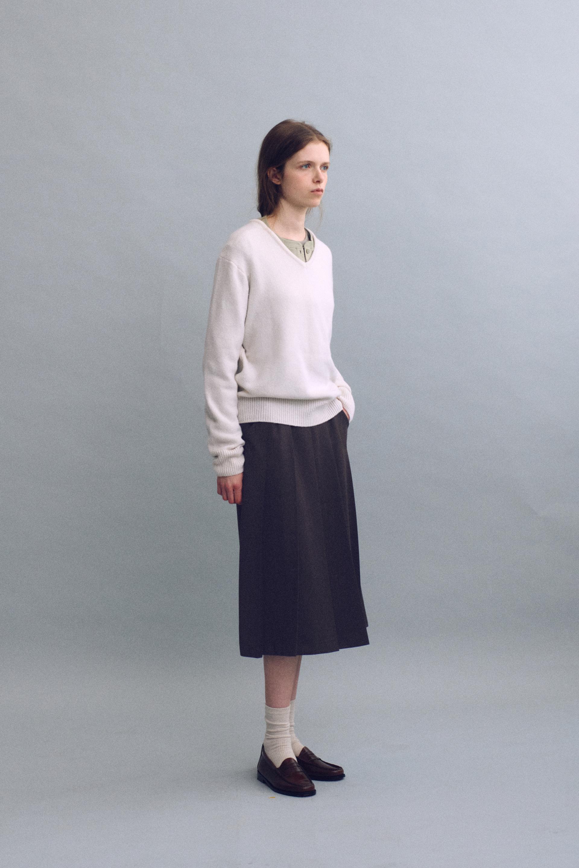 [7차 재입고 9/15 순차배송] double pocket pleats skirt (brown)