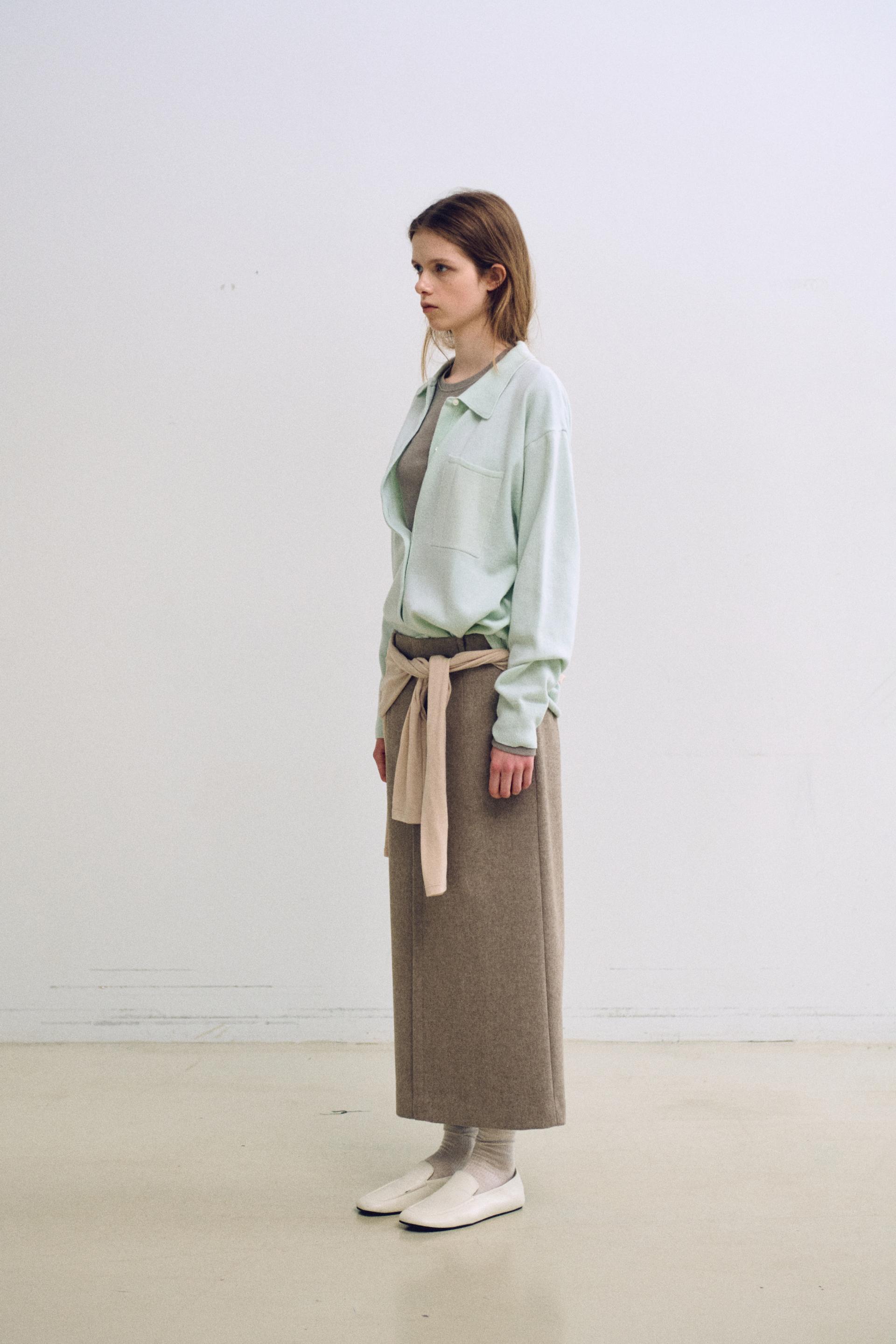 shirts pocket knit (mint)