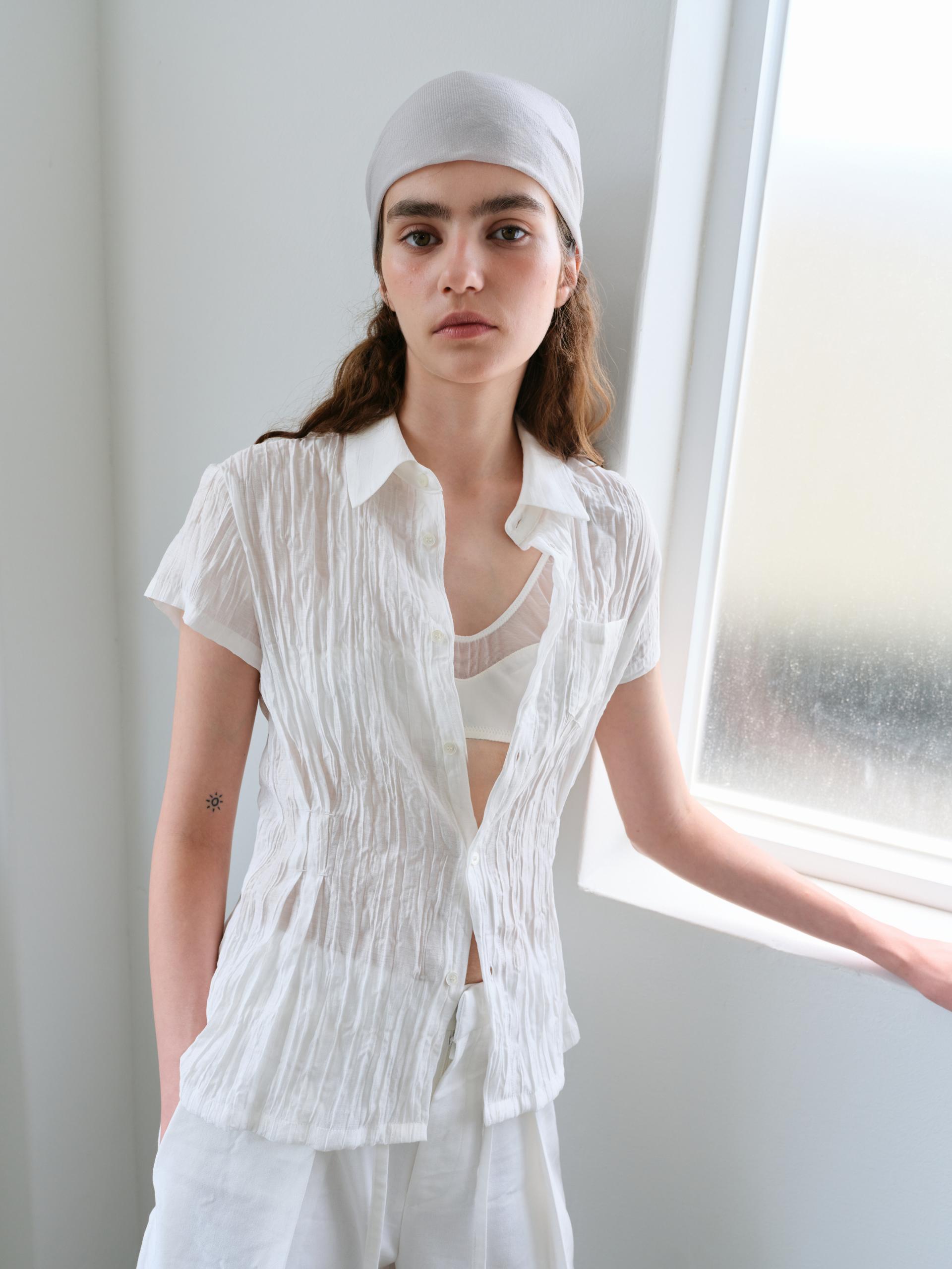 ripple half shirts (ivory)