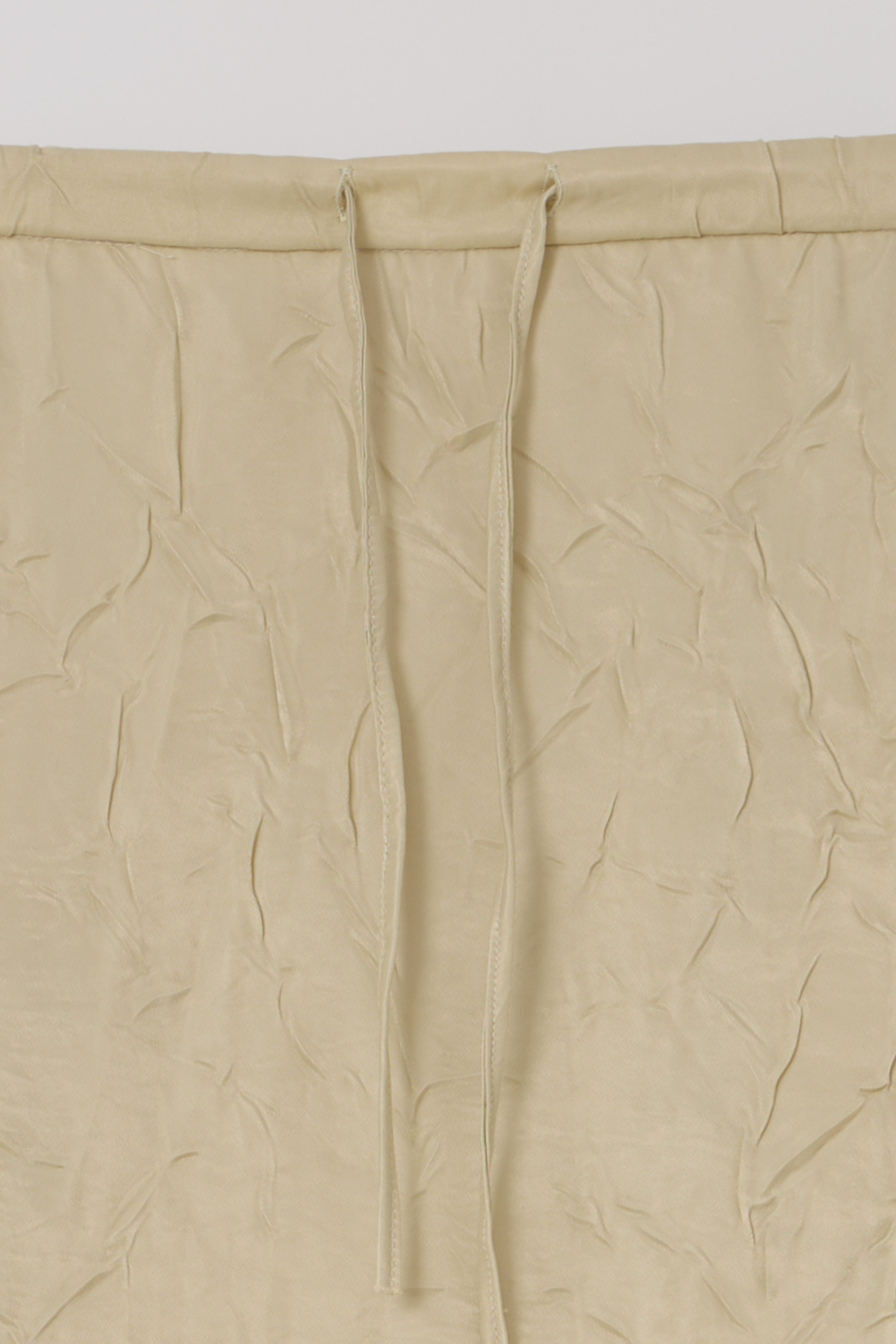 putty satin skirt (citron yellow)