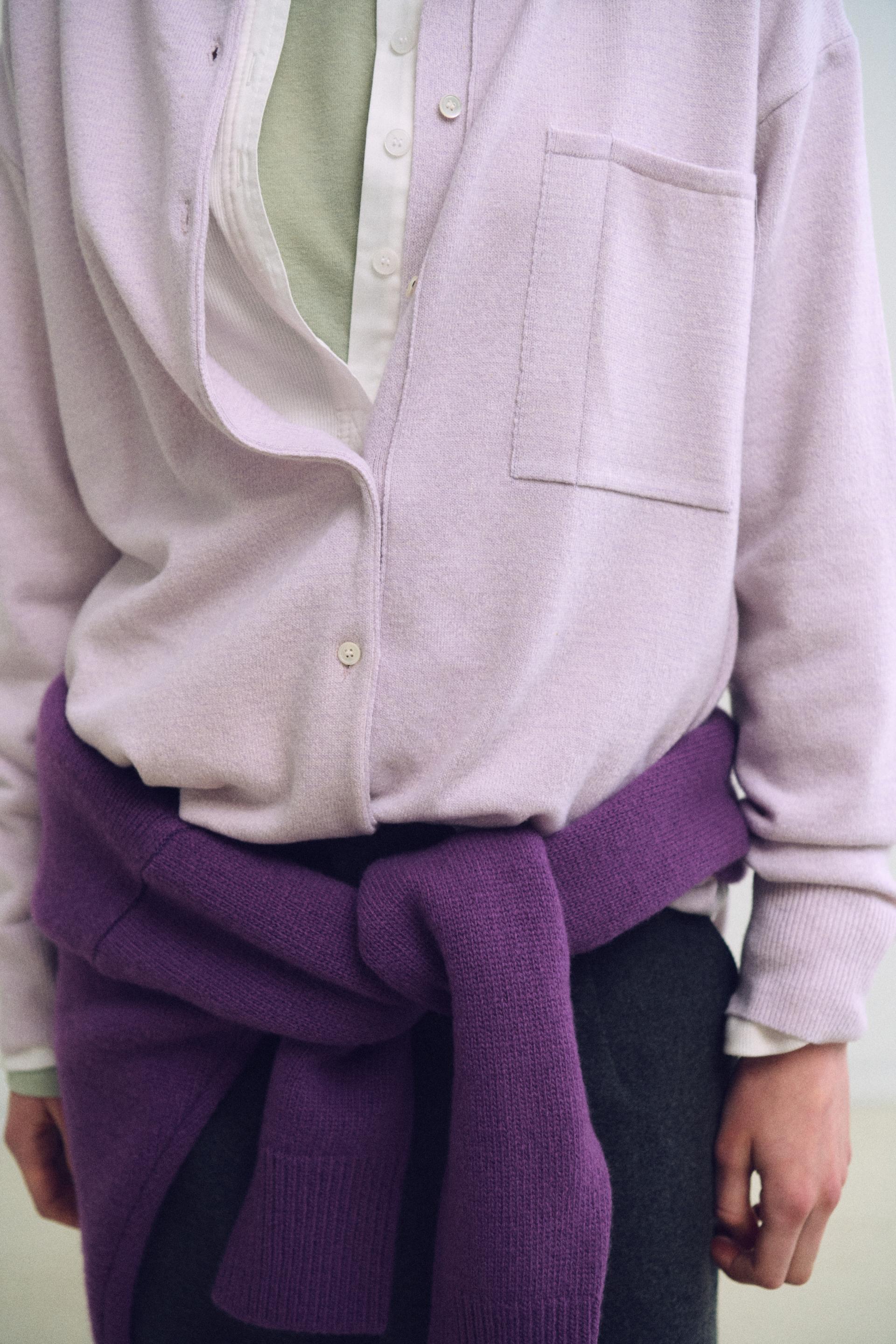 shirts pocket knit (soft pink)