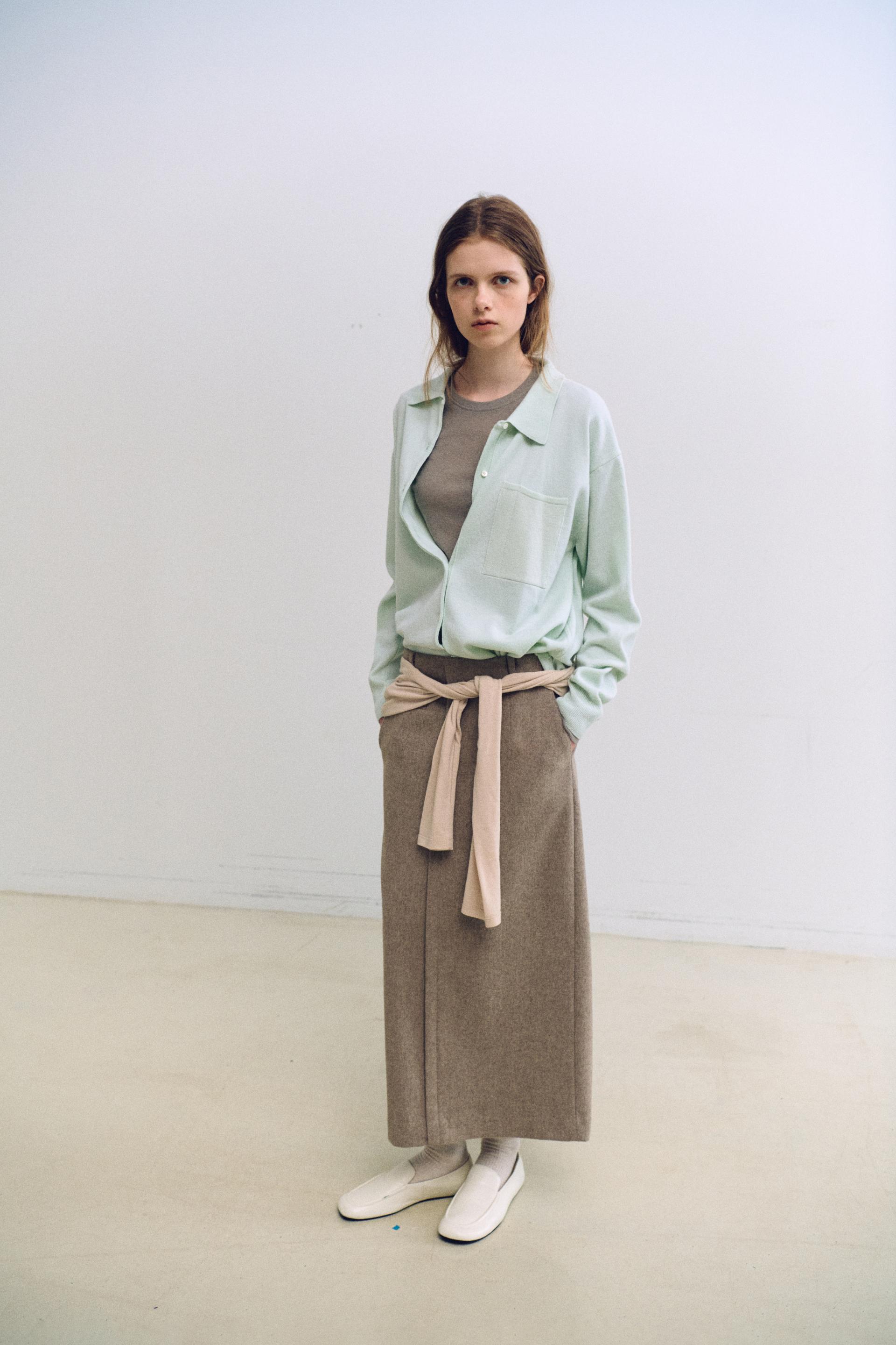 shirts pocket knit (mint)