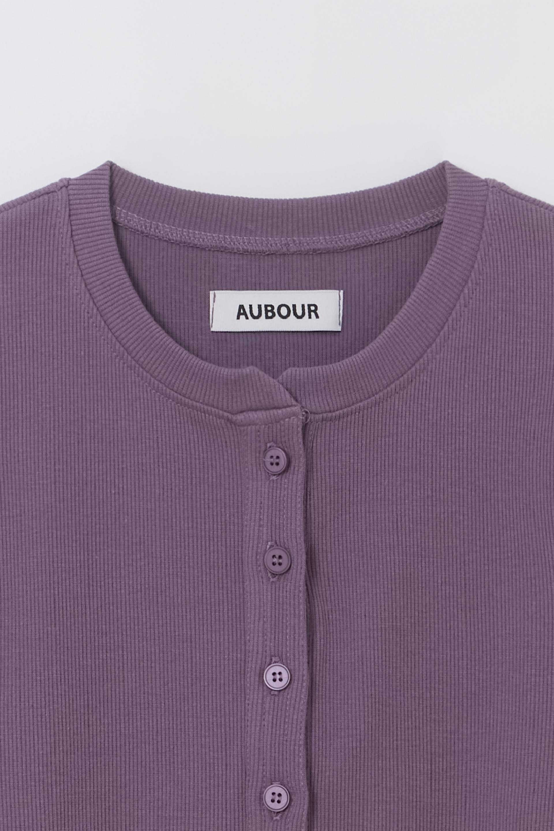 alter deep henley t-shirt (mauve purple)