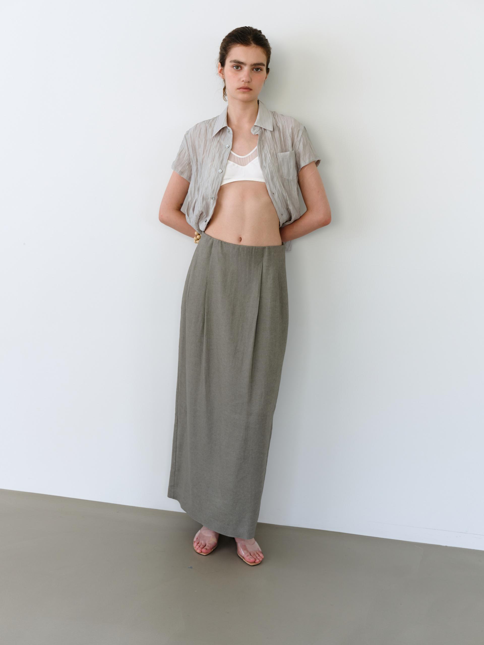 [5차 재입고] ripple half shirts (dusty mint)