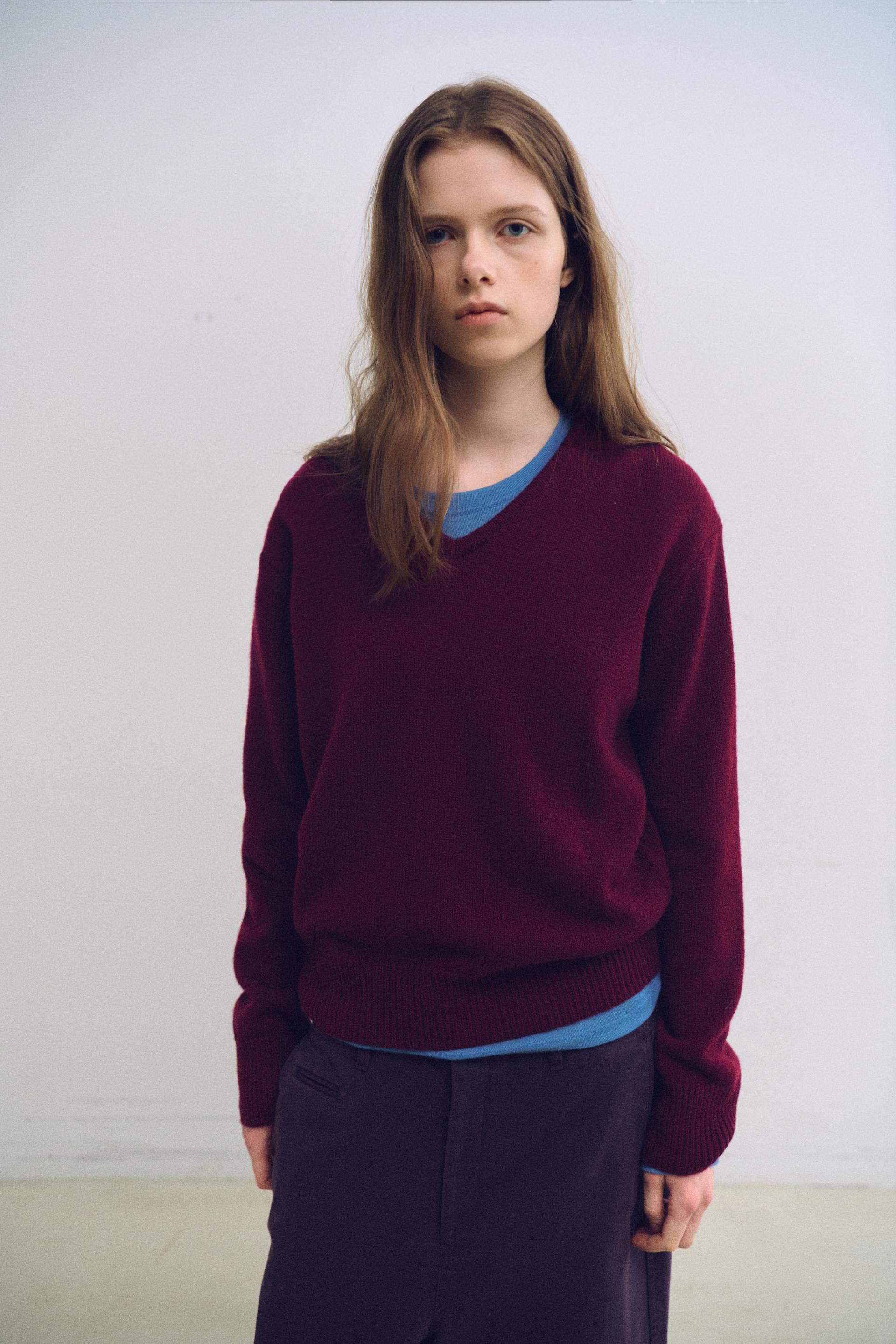 bare long sleeve wool tee (5 colors)
