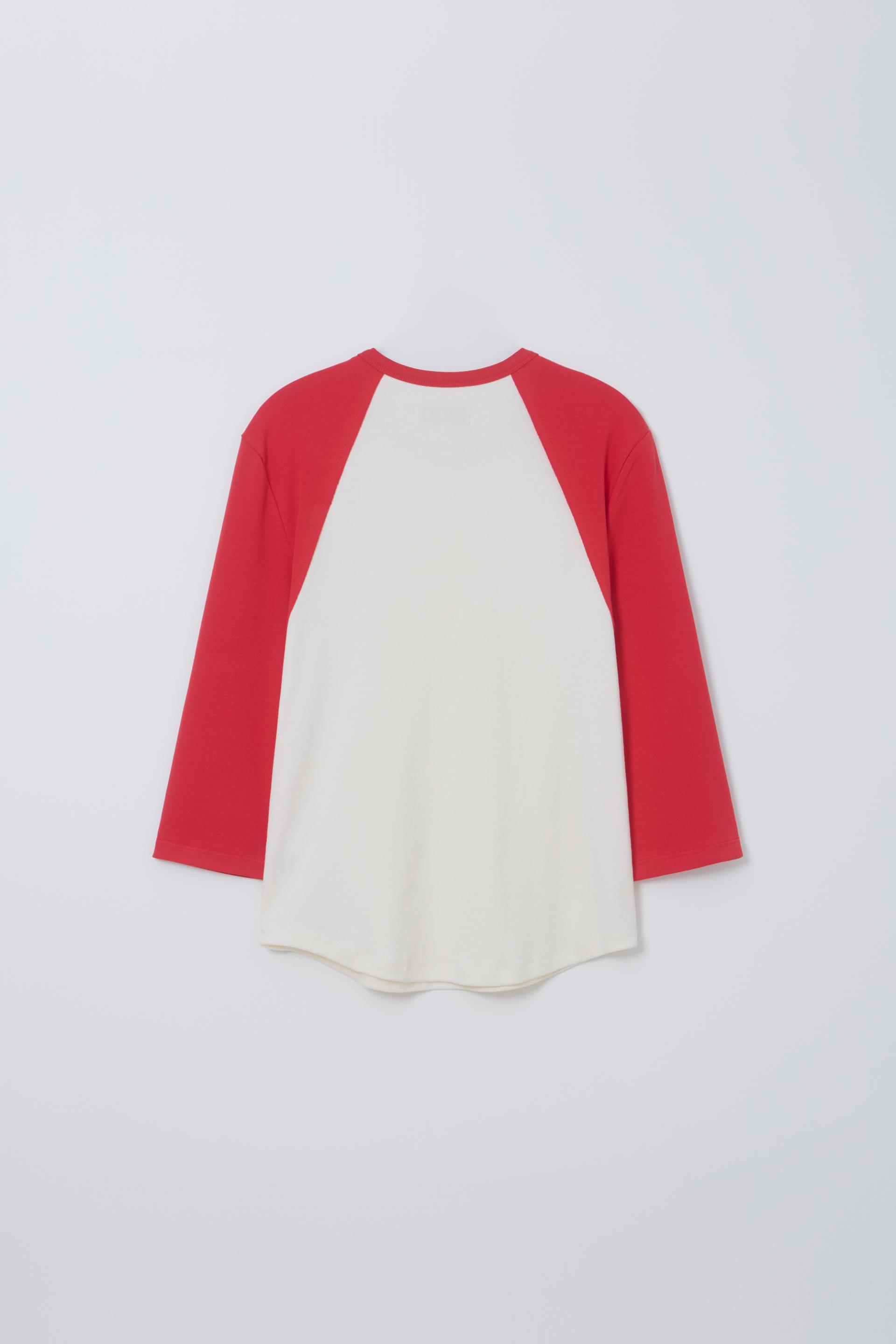 raw raglan t-shirt (red)