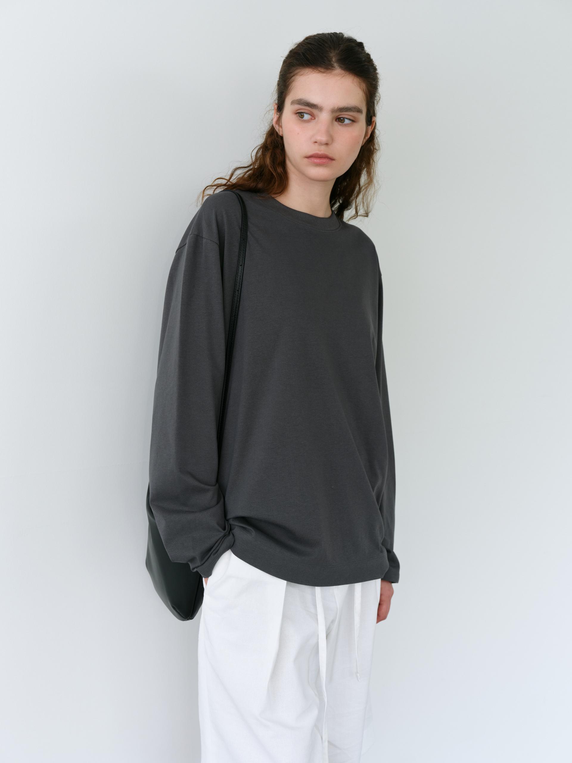 core long sleeve t-shirt (charcoal)