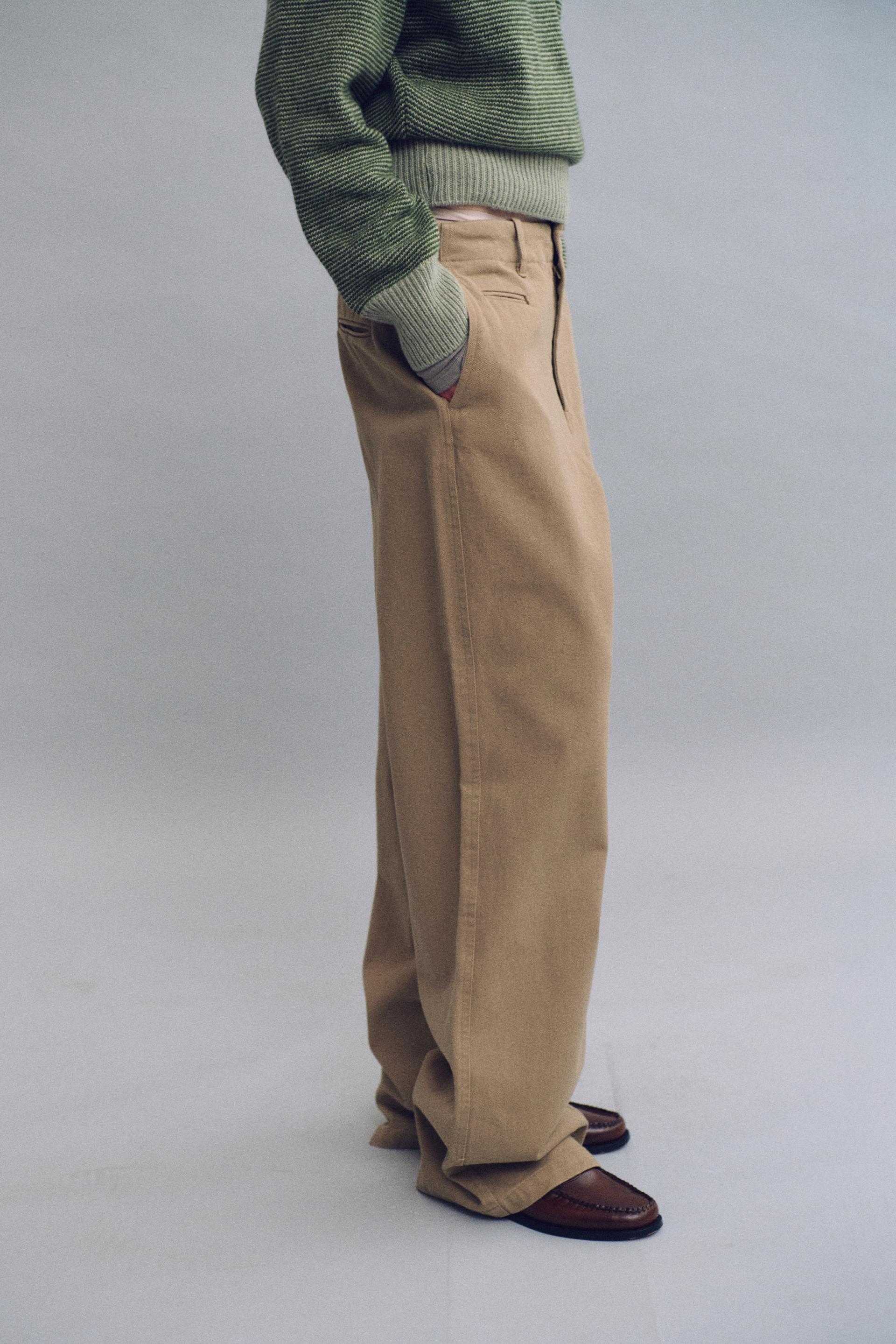 washed buckle pants (vintage beige)