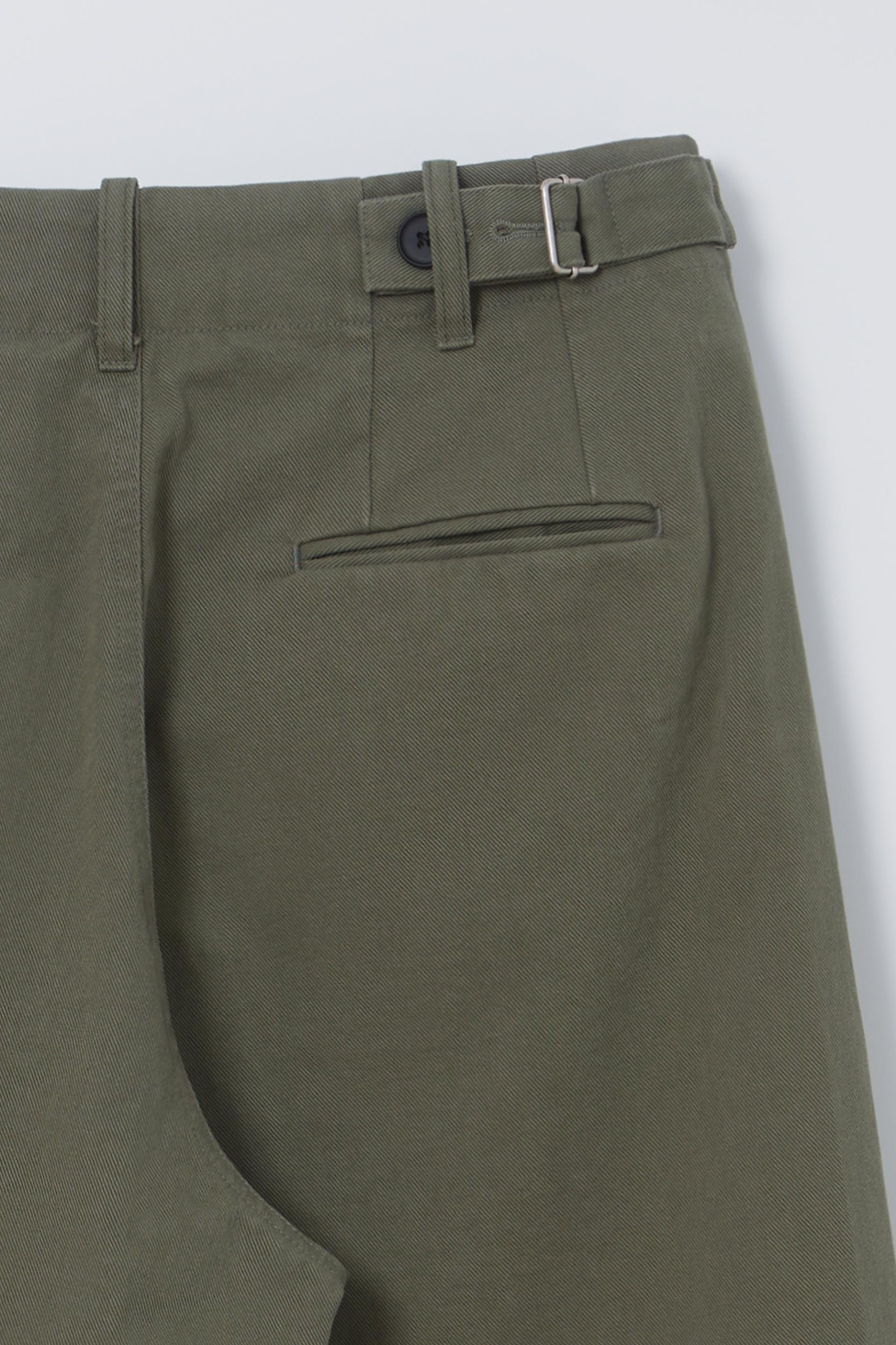 washed buckle pants (vintage khaki)
