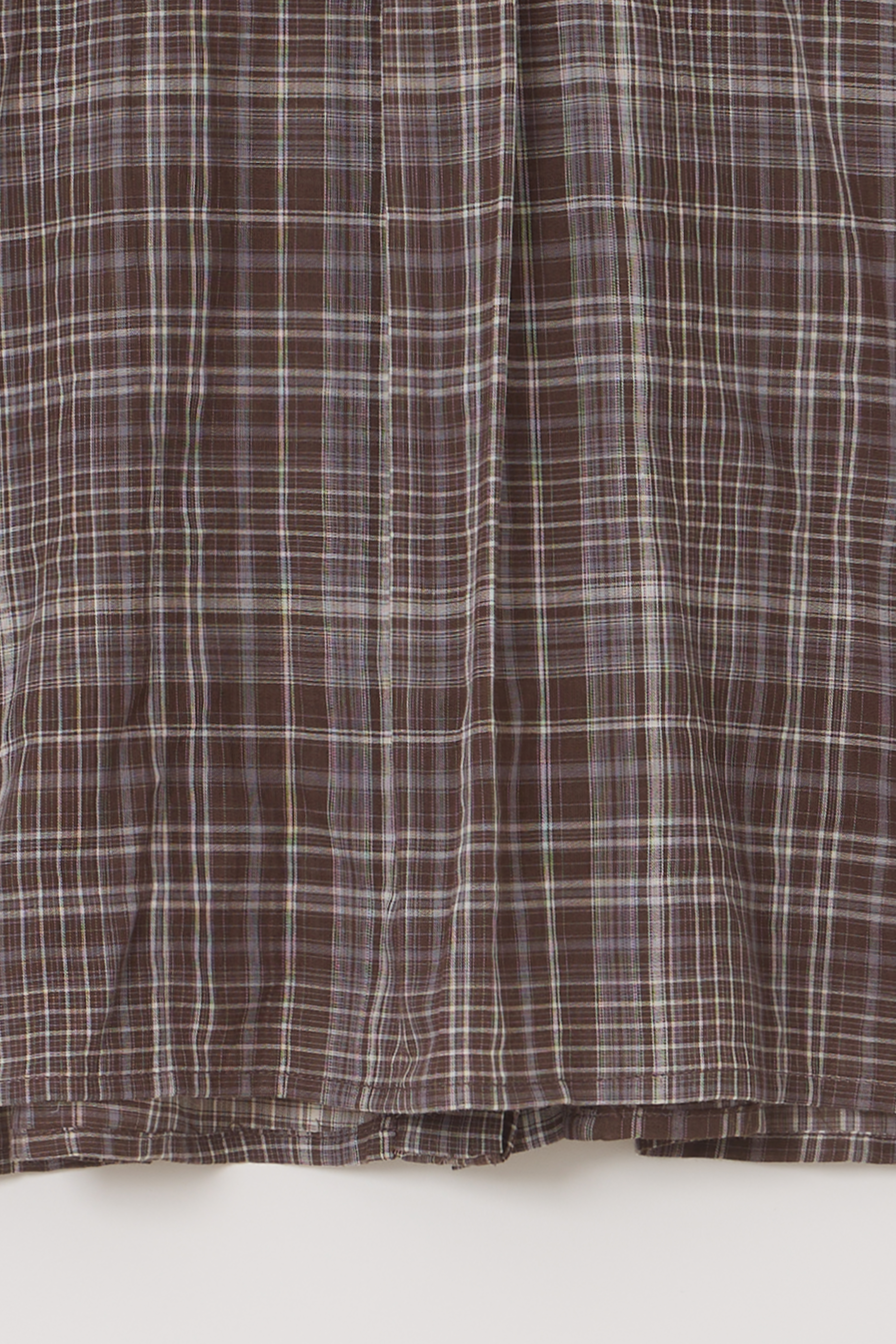 [2차 재입고] lace cap blouse (brown check)