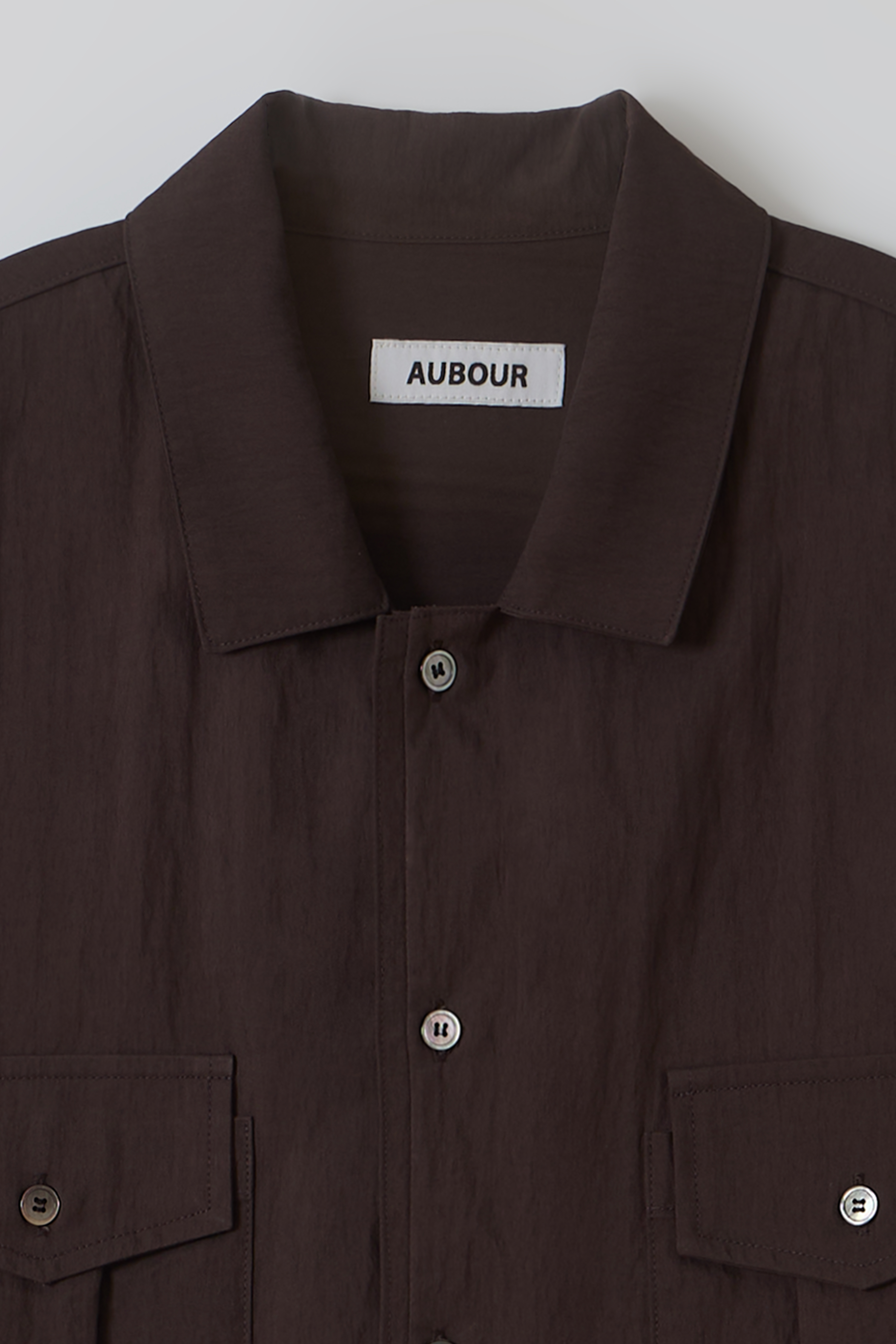 [14차 재입고 5/22 순차배송] wrinkled lapel shirts (brown)