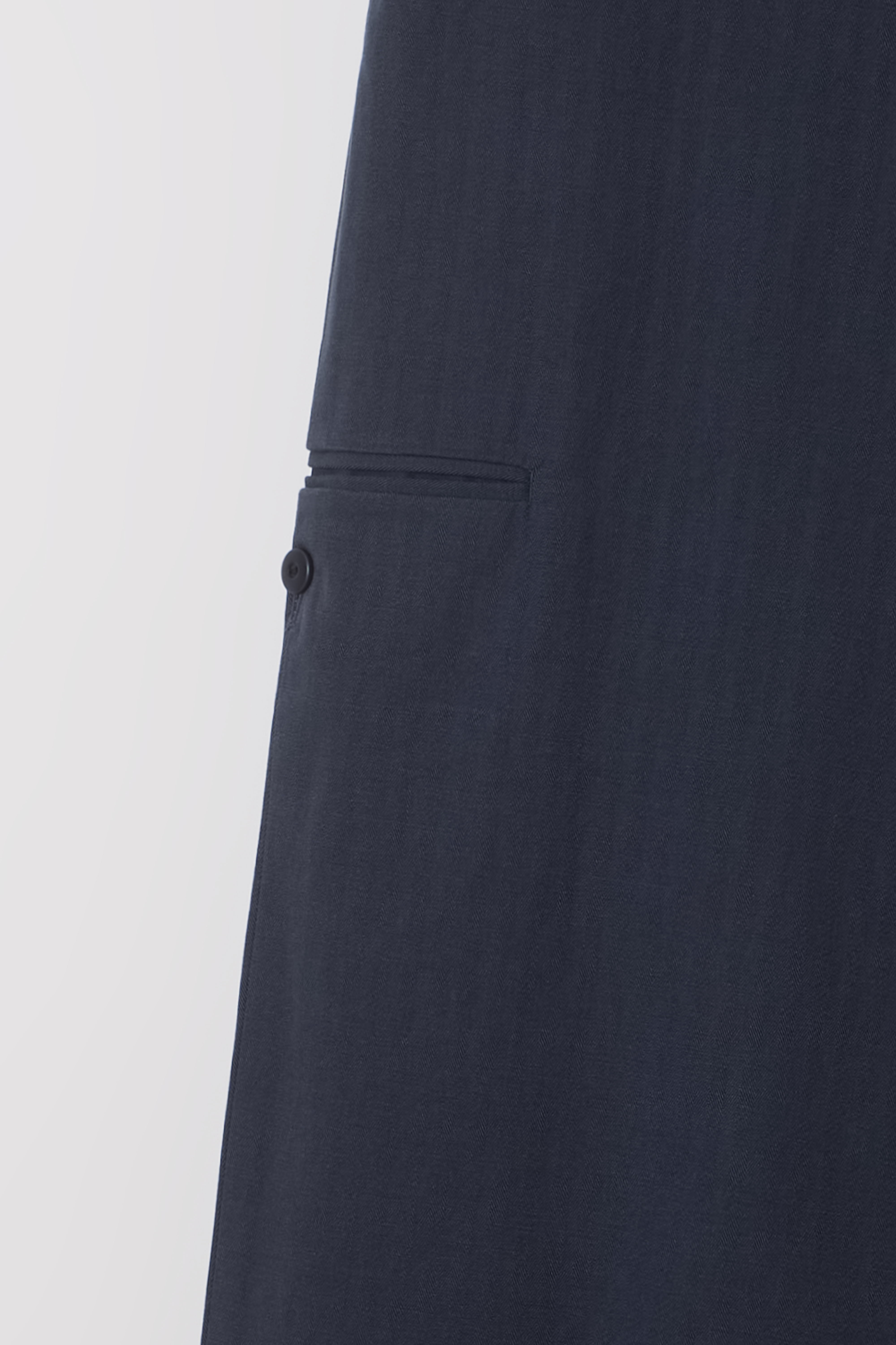 curved triple lip pants (herringbone navy)
