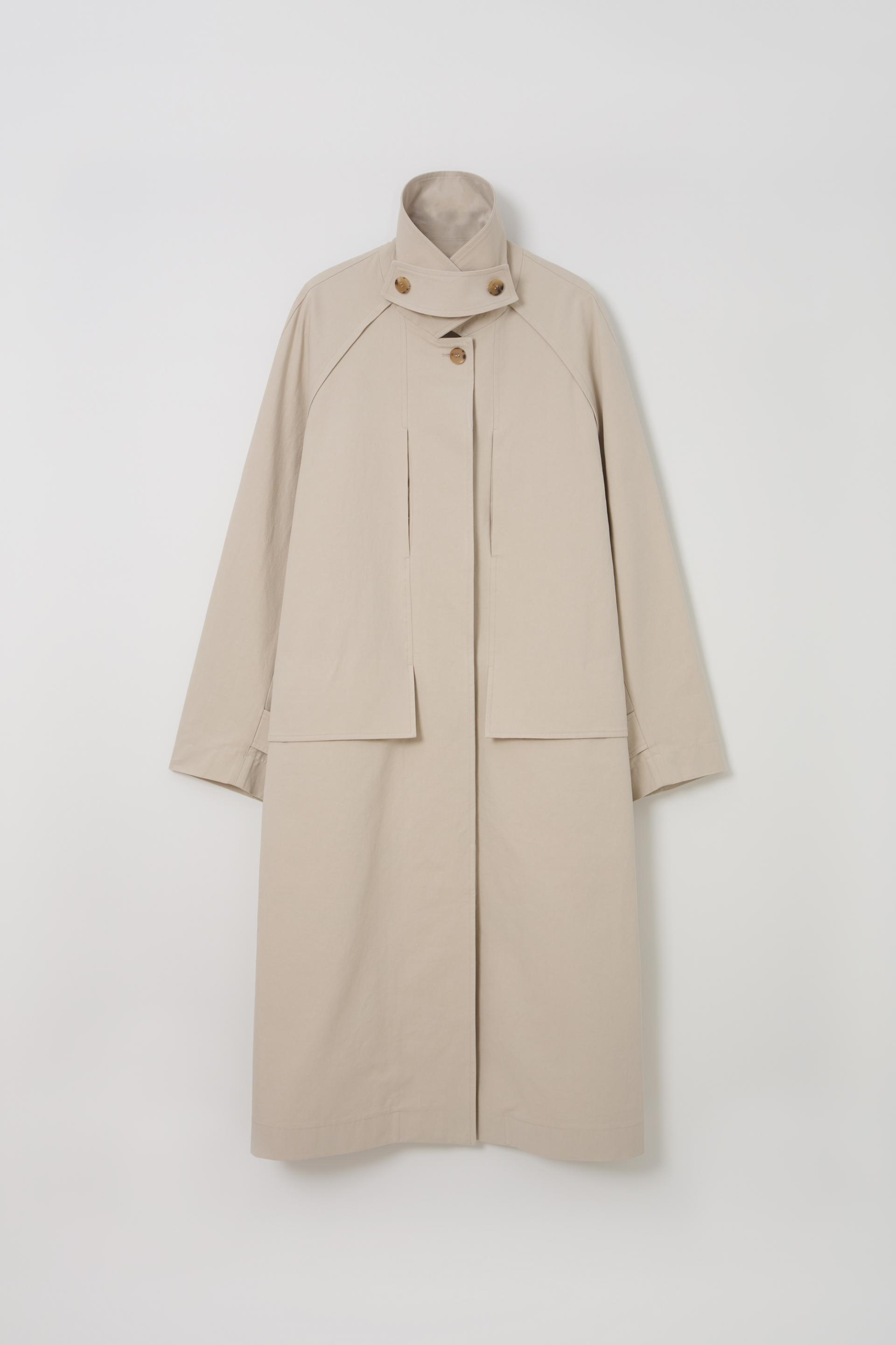 vent trench coat (ivory)