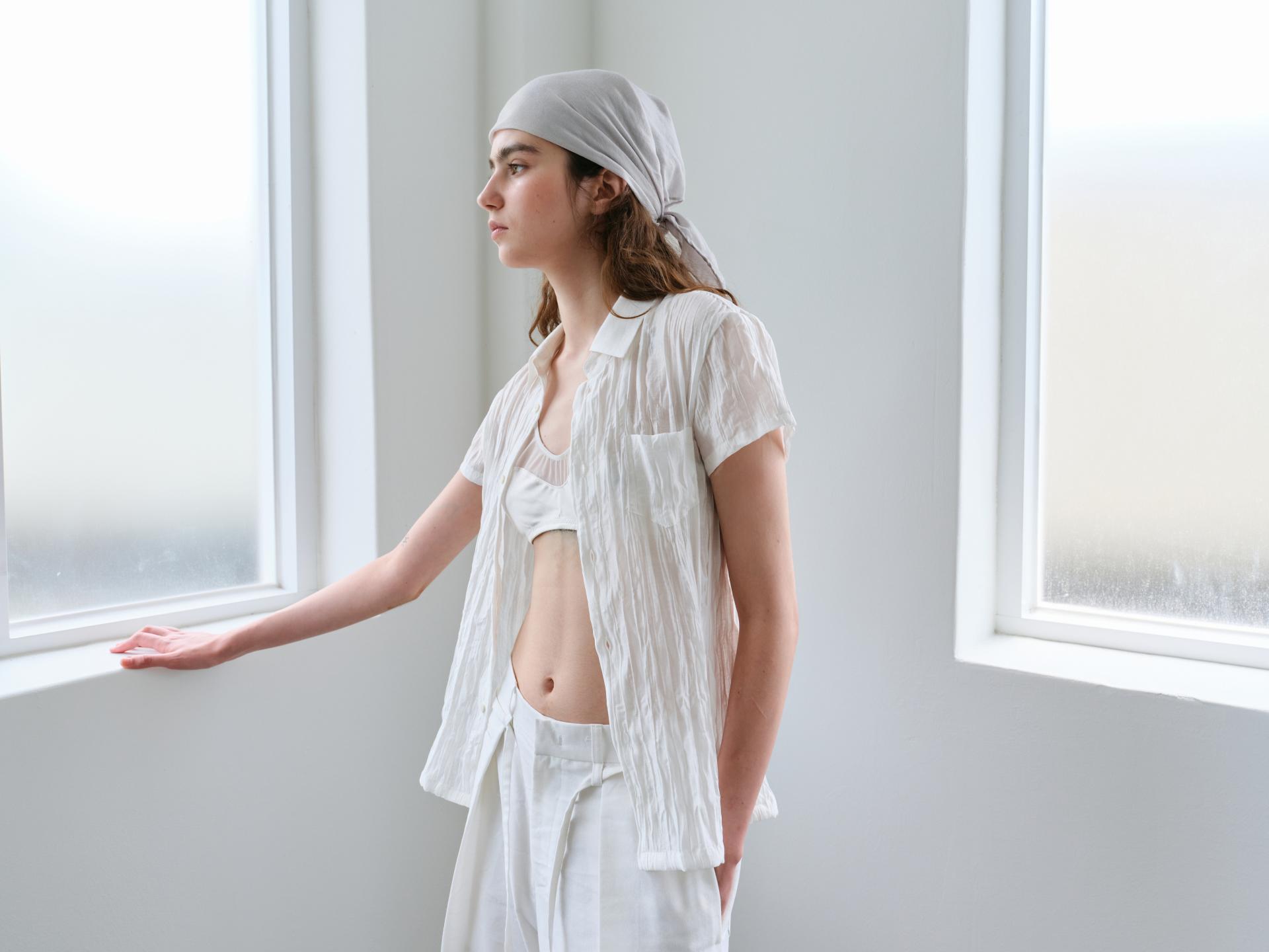 ripple half shirts (ivory)