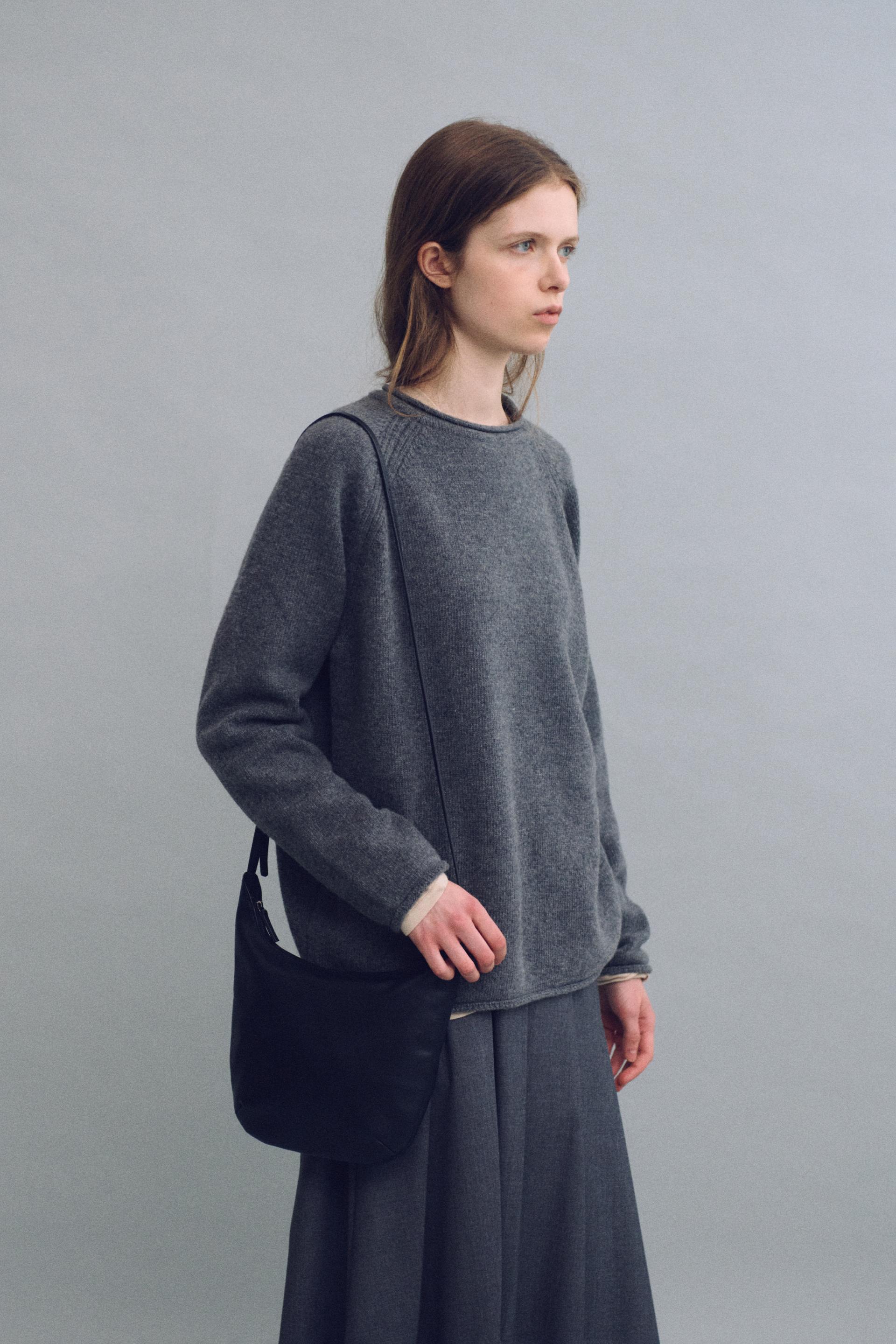 bias herring knit (grey)