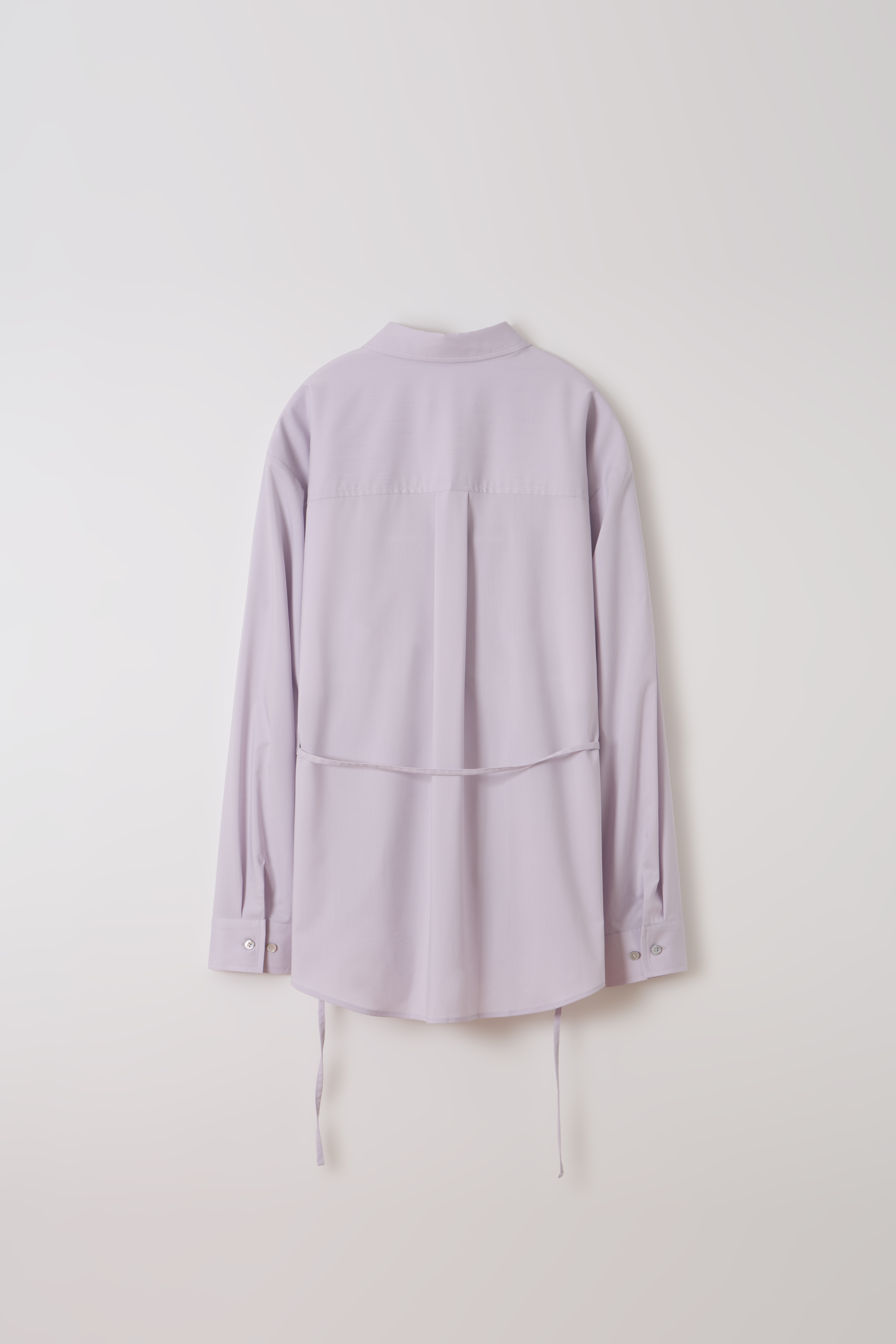 ease belted shirt (lilac)