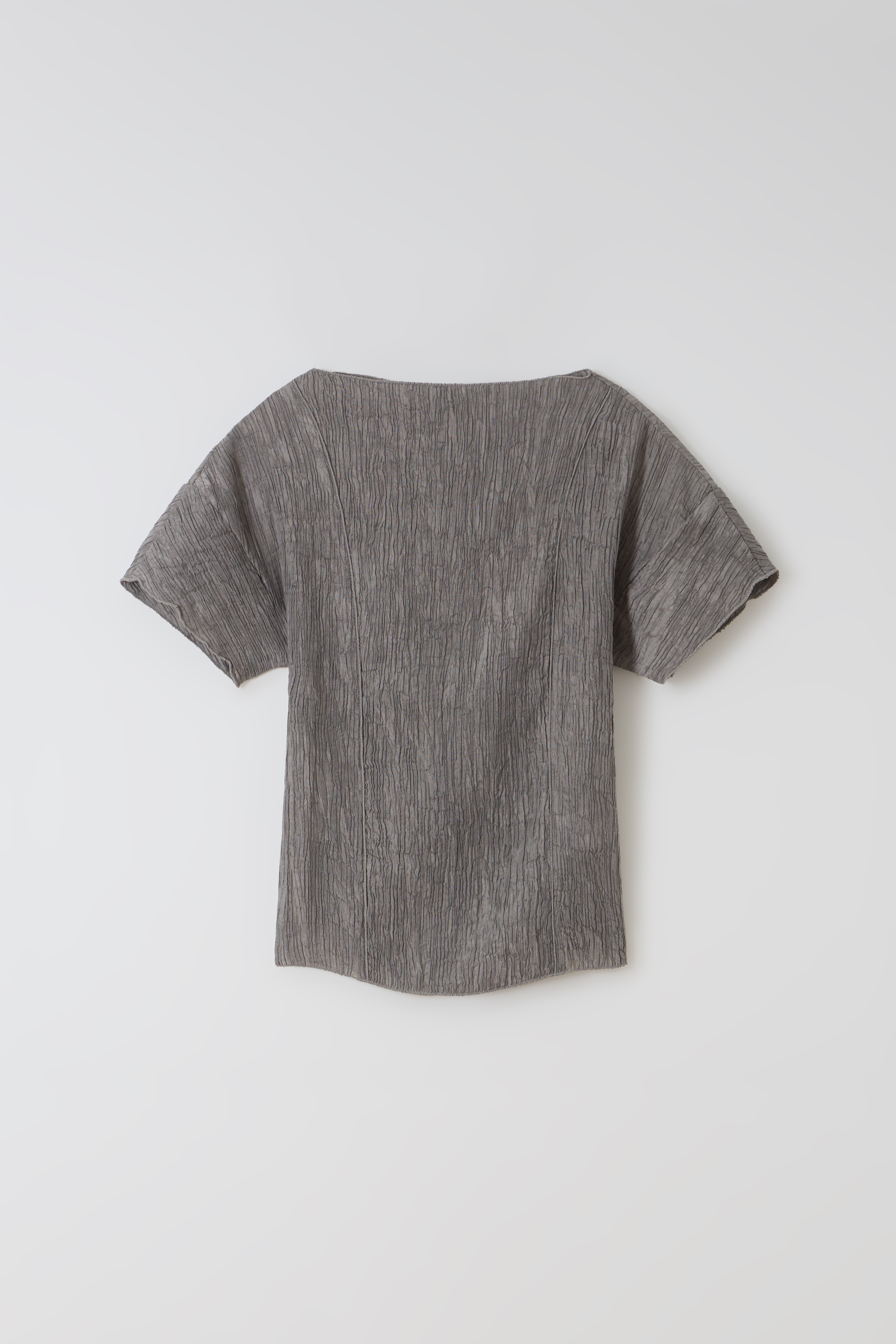 [4차 재입고 7/10 순차배송] pleats seam half blouse (grey)