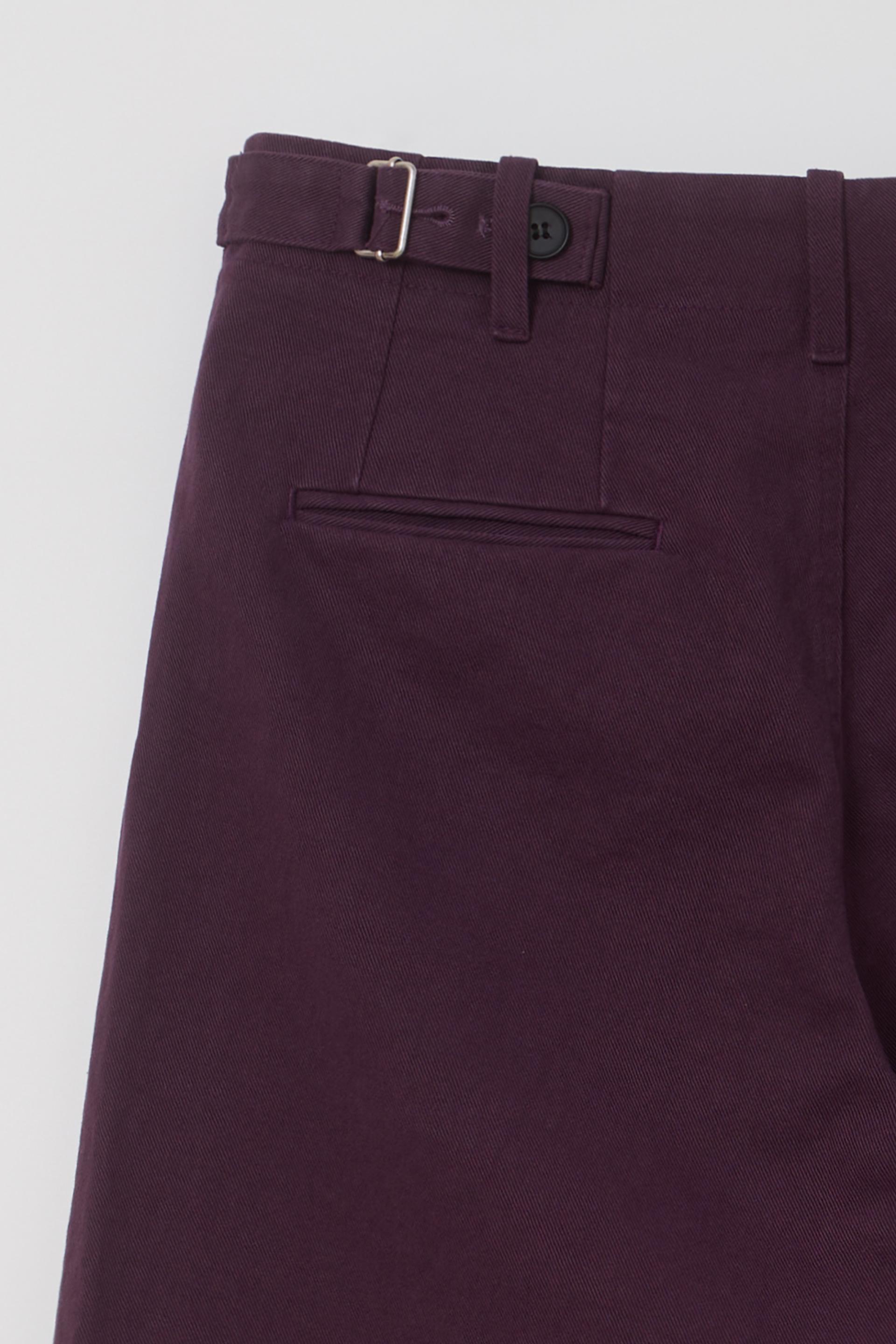 washed buckle pants (vintage purple)