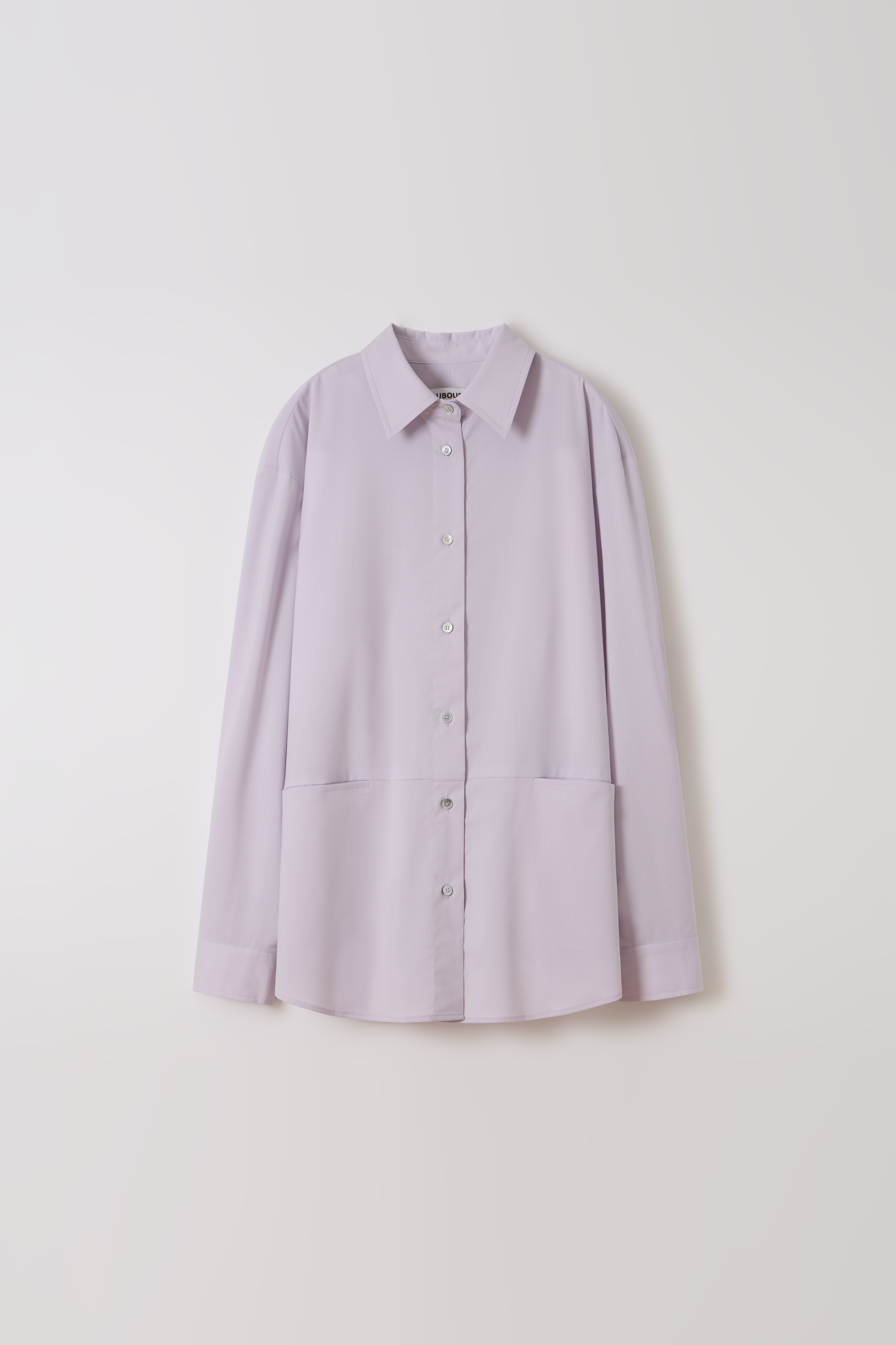 ease belted shirt (lilac)