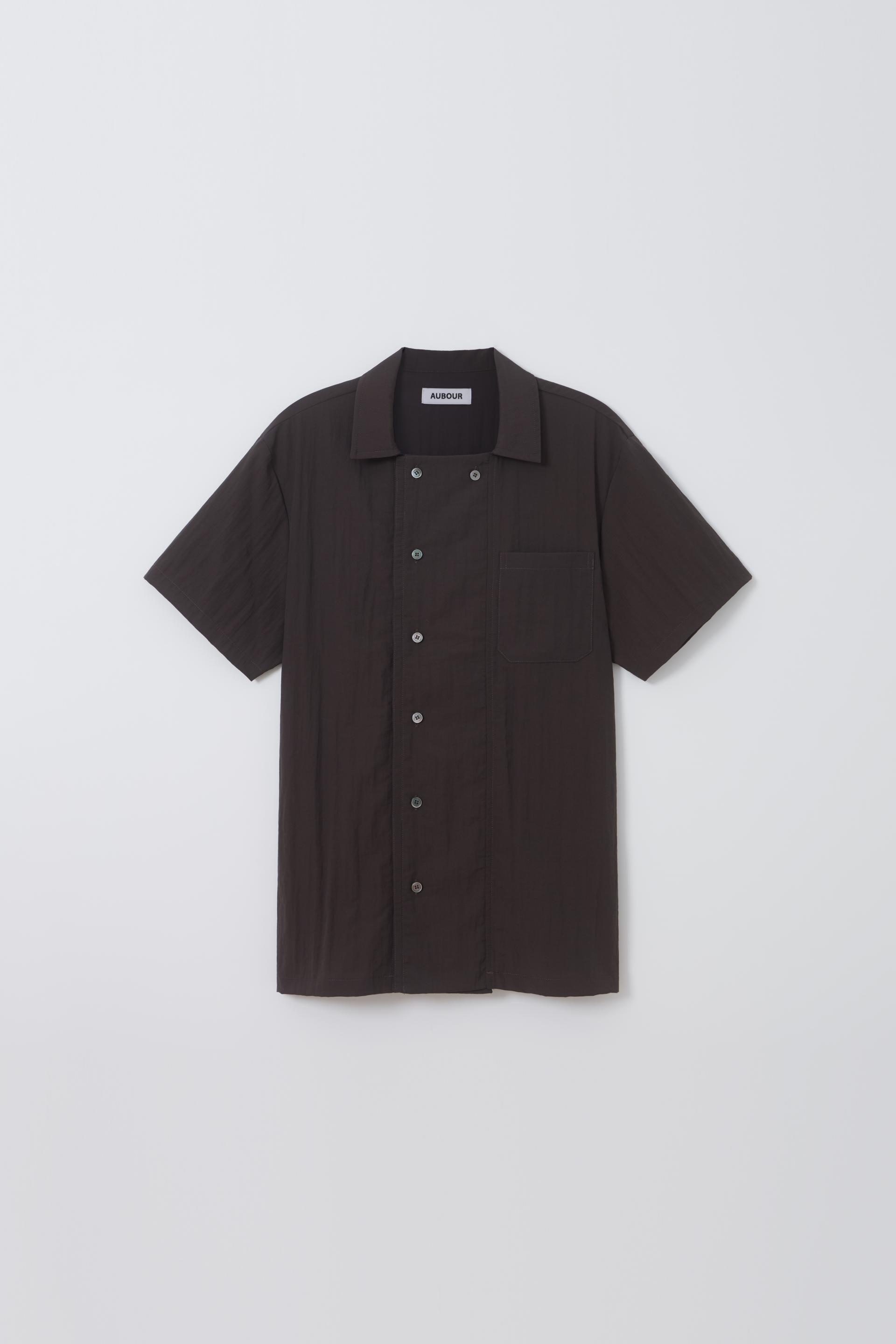 overlap half shirt (brown)