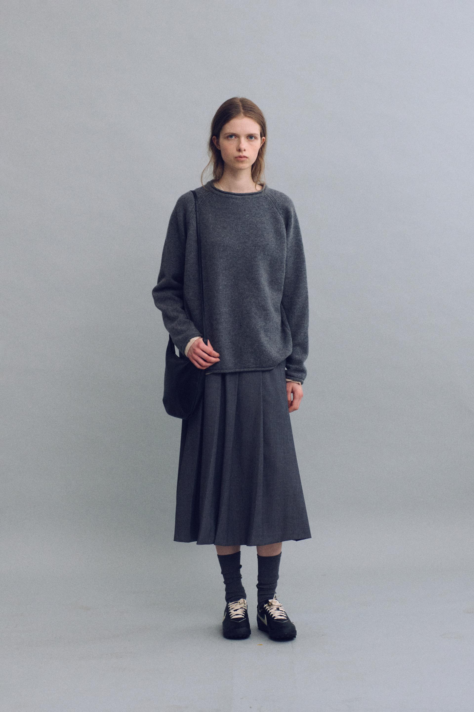 bias herring knit (grey)