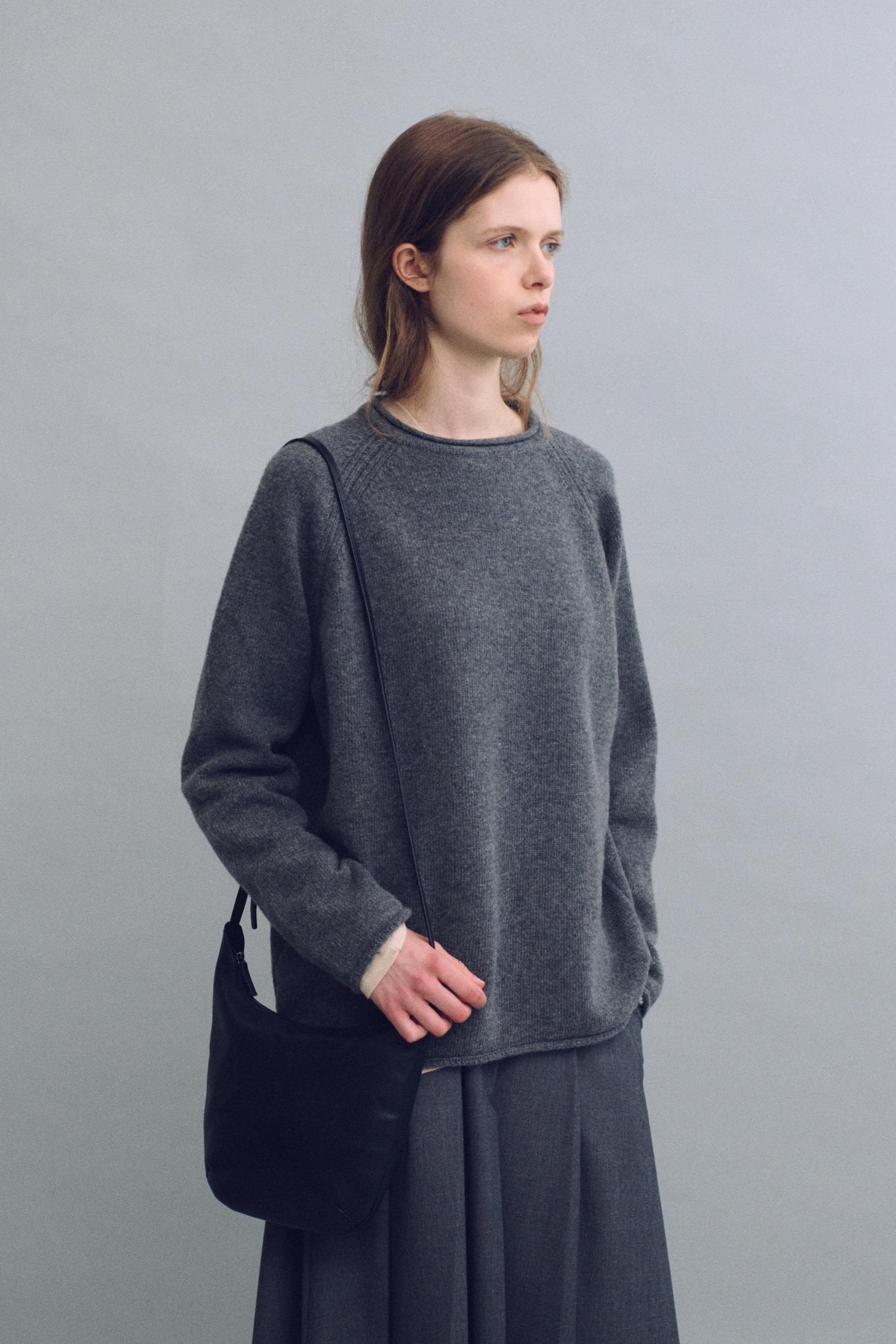 bias herring knit (grey)