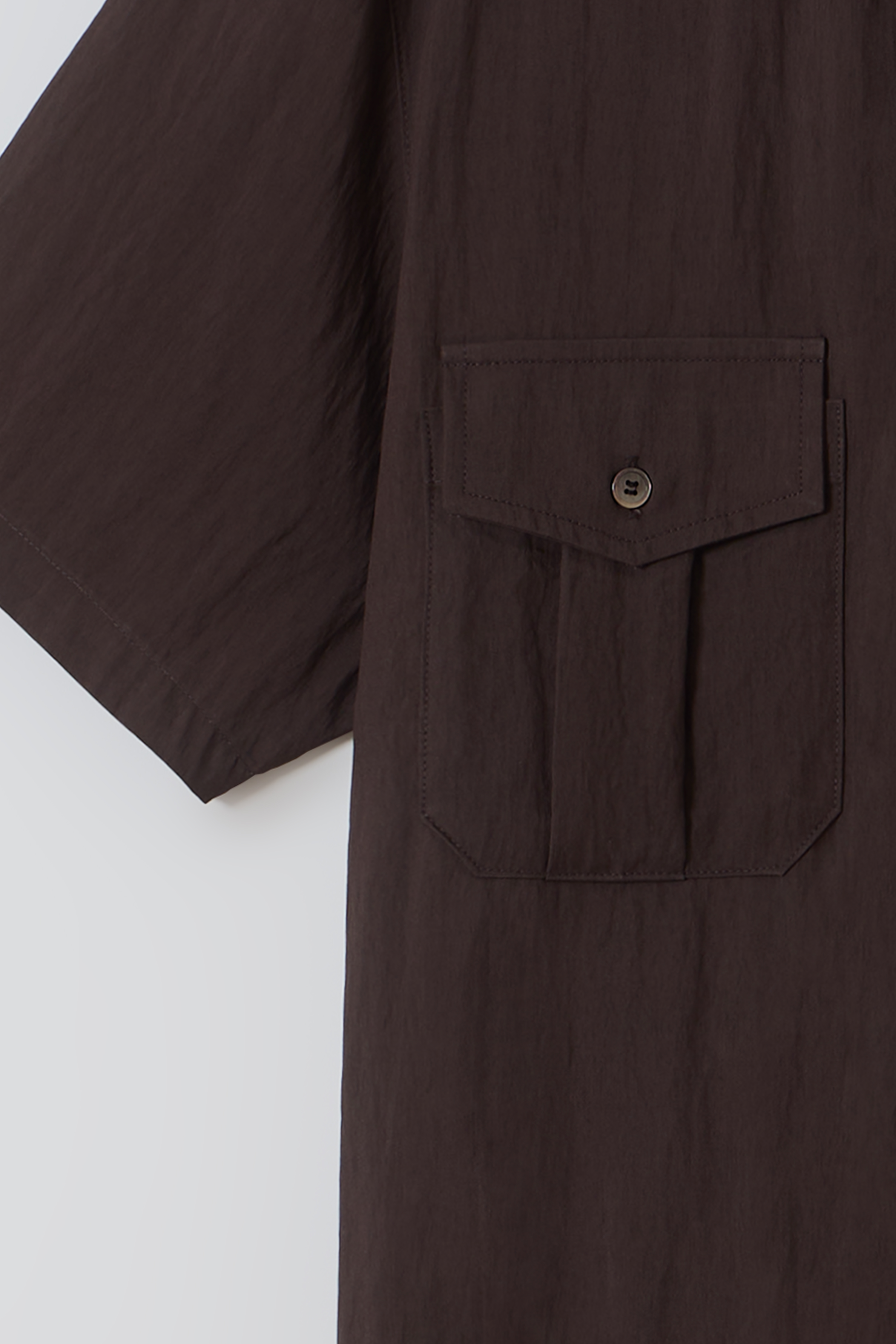 [14차 재입고 5/22 순차배송] wrinkled lapel shirts (brown)