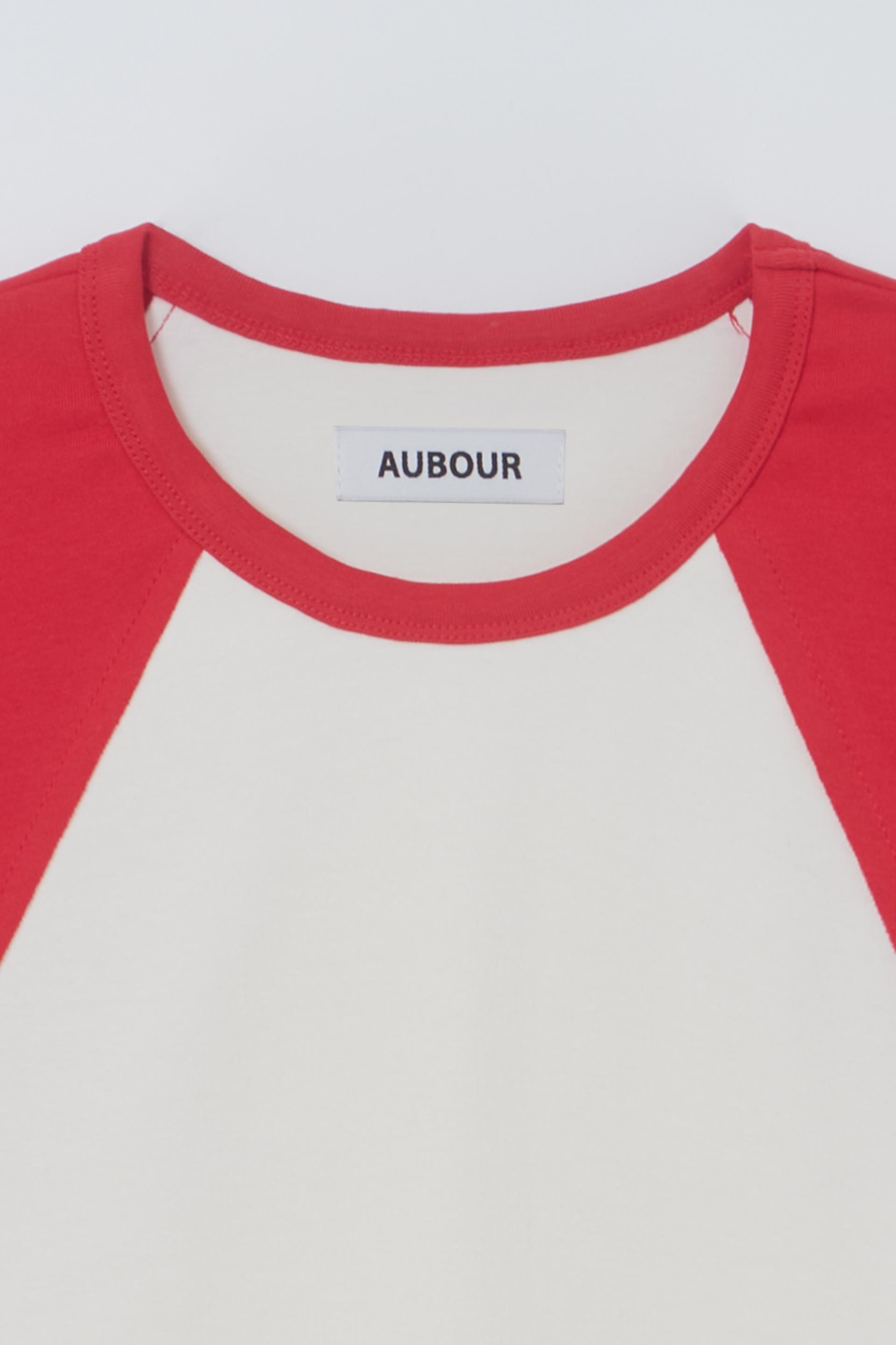 raw raglan t-shirt (red)