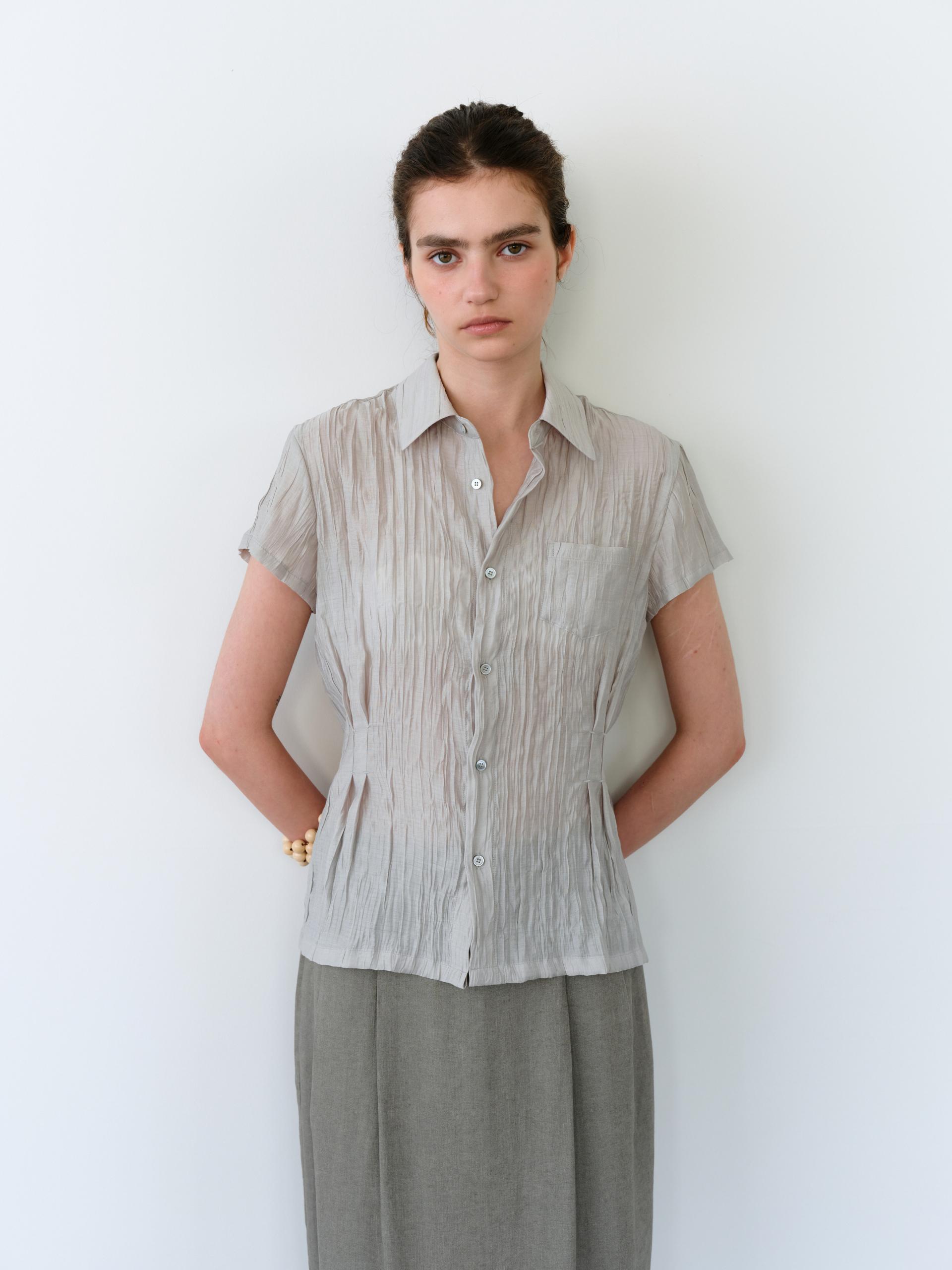 [5차 재입고] ripple half shirts (dusty mint)