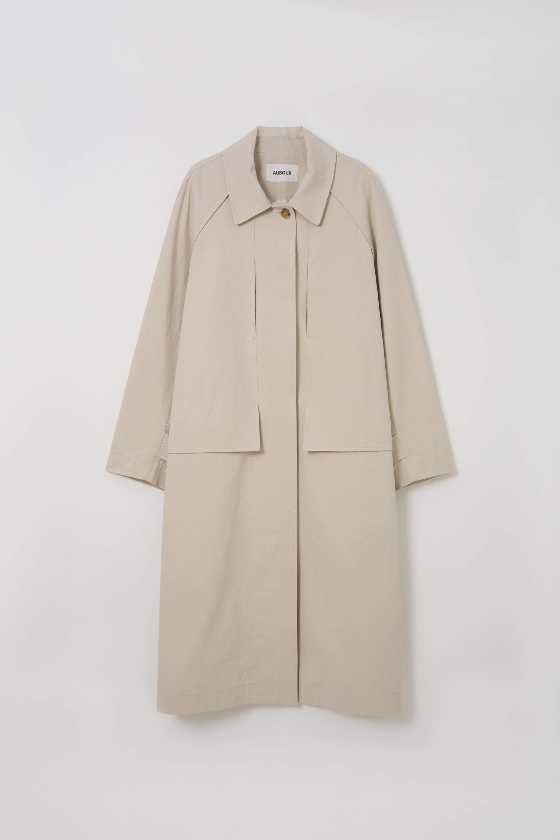 vent trench coat (ivory)