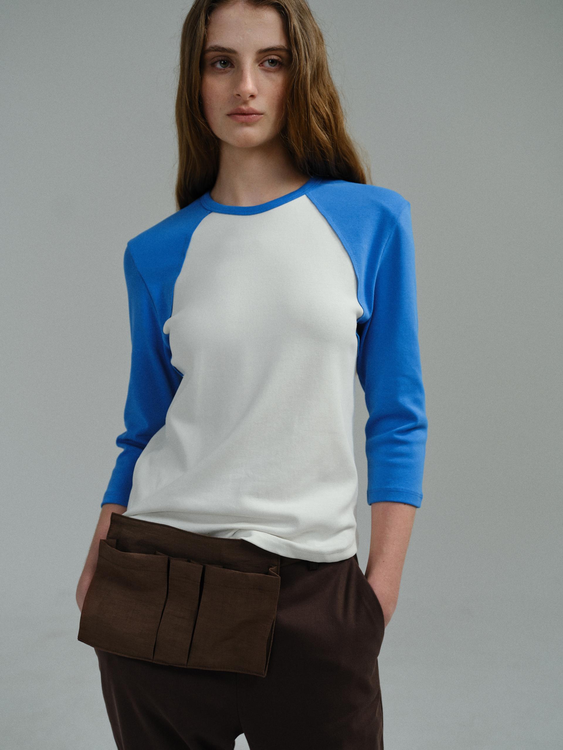 raw raglan t-shirt (blue)