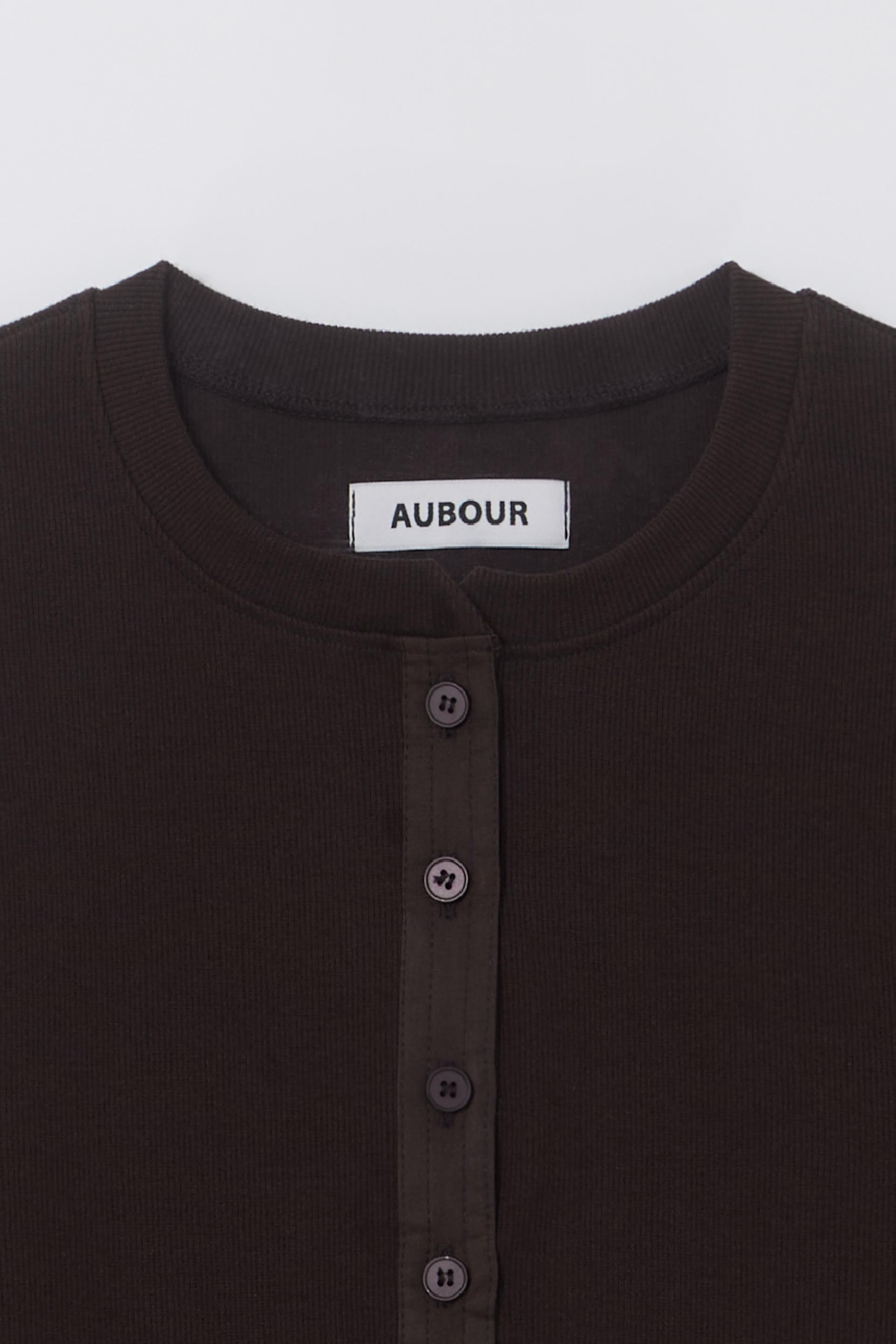 [2차 재입고] alter deep henley t-shirt (brown)