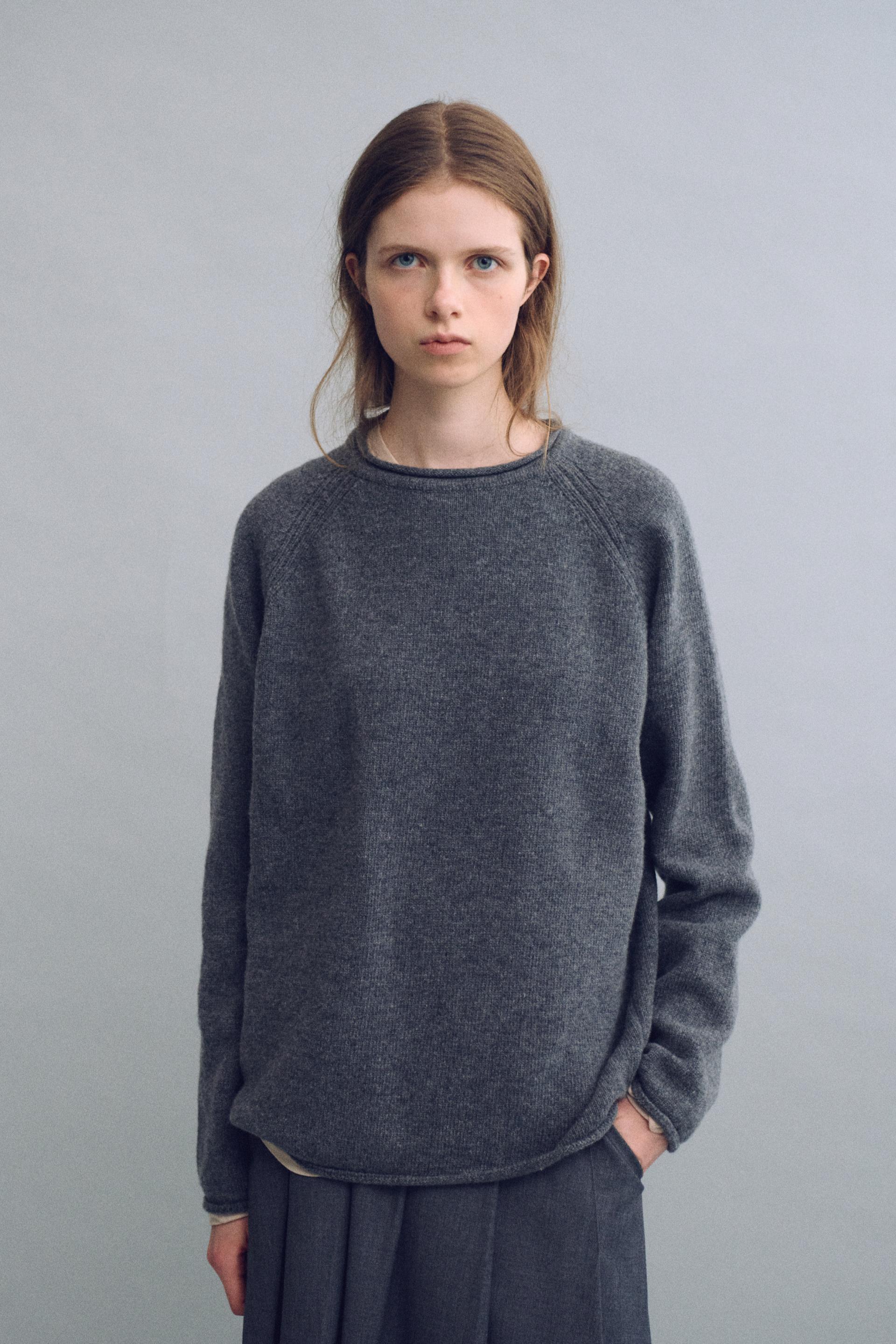 bias herring knit (grey)