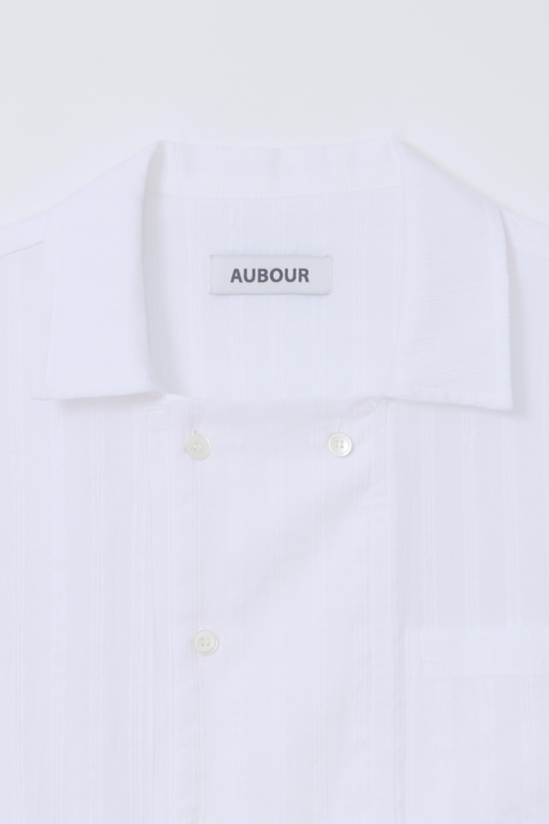 overlap half shirt (white stripe)