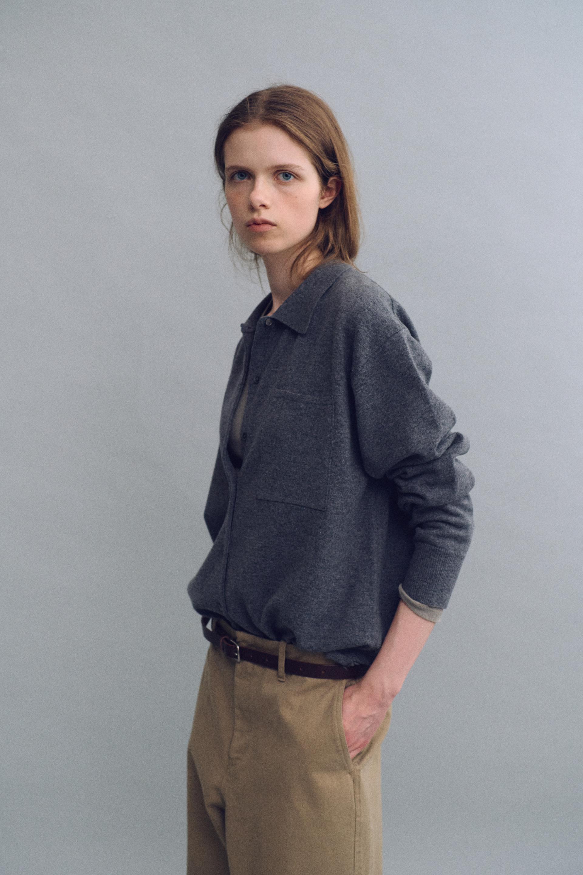 shirts pocket knit (charcoal)