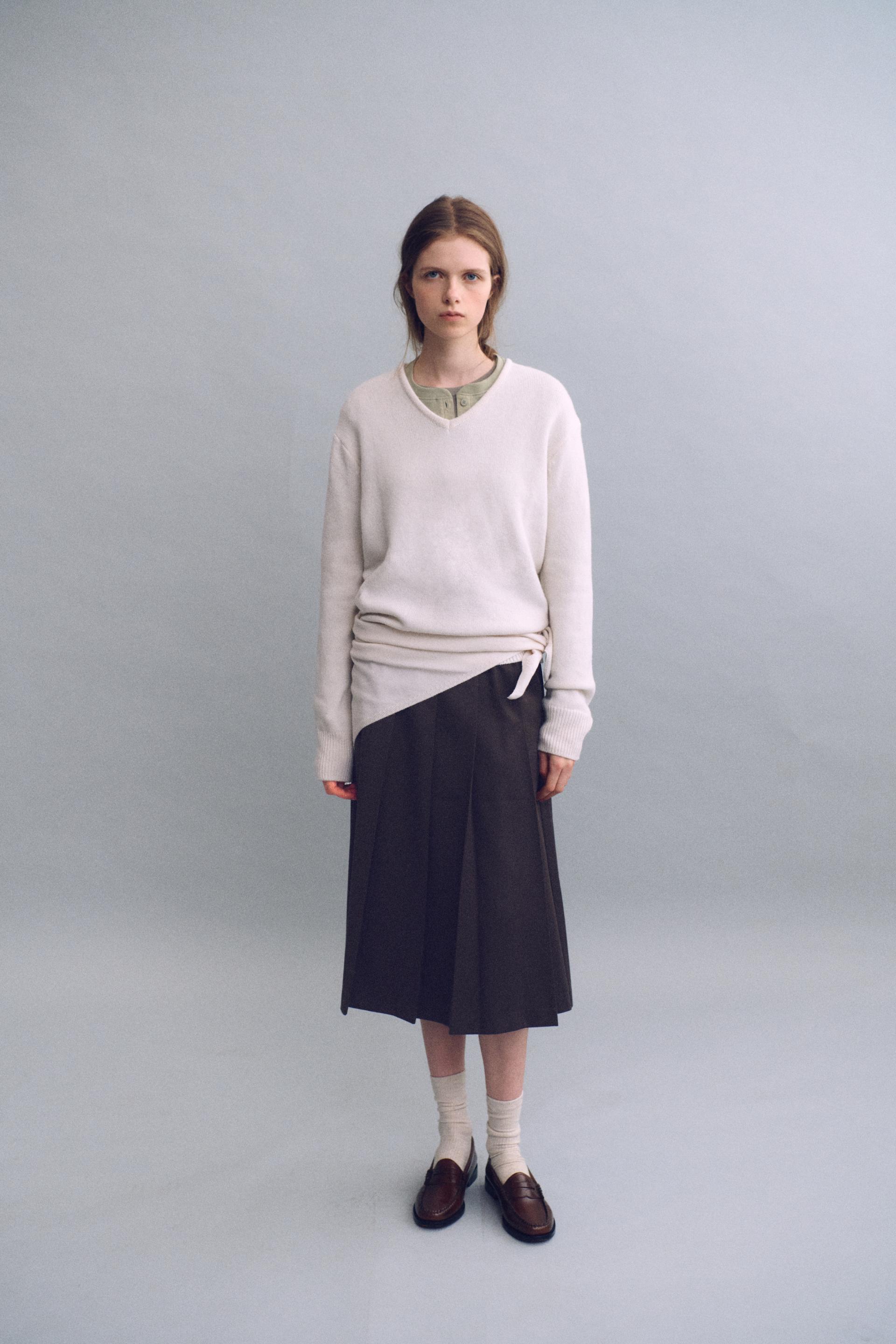 [7차 재입고 9/15 순차배송] double pocket pleats skirt (brown)