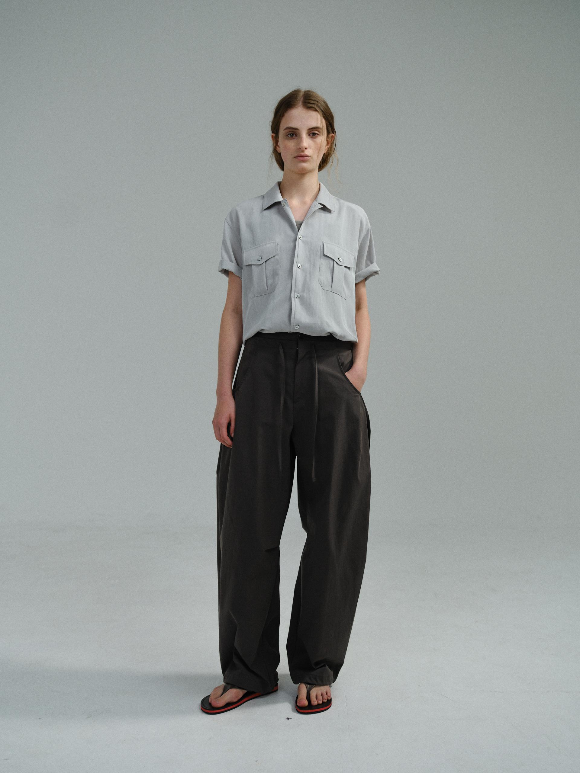 wrinkled lapel shirts (dusty sky)