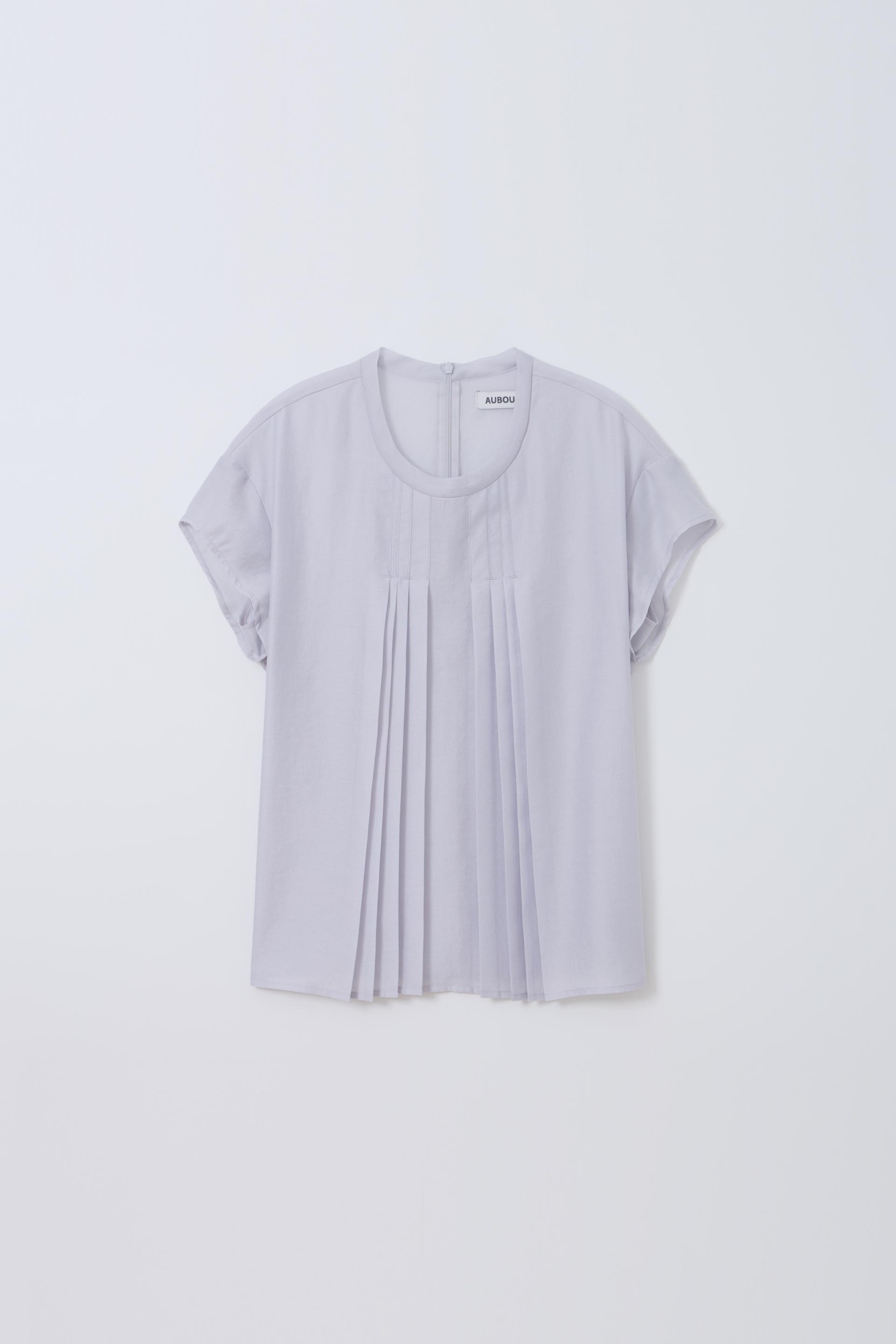 [4차 재입고] veil pleats blouse (mist)