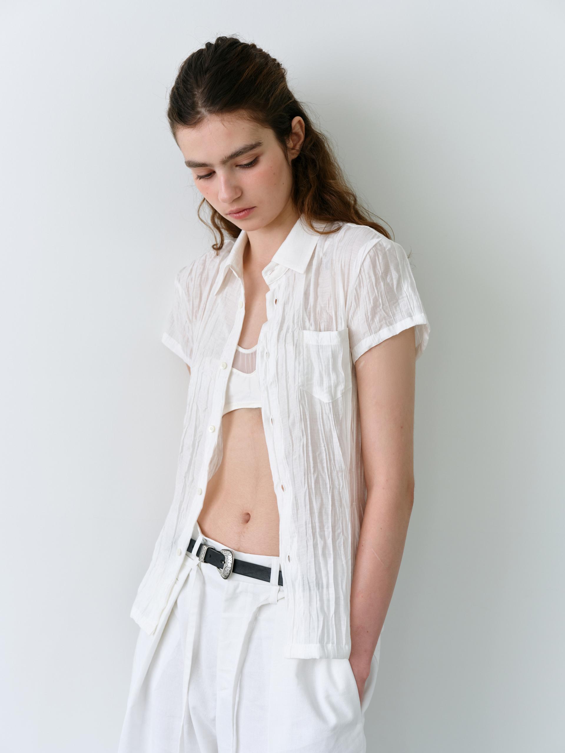 ripple half shirts (ivory)
