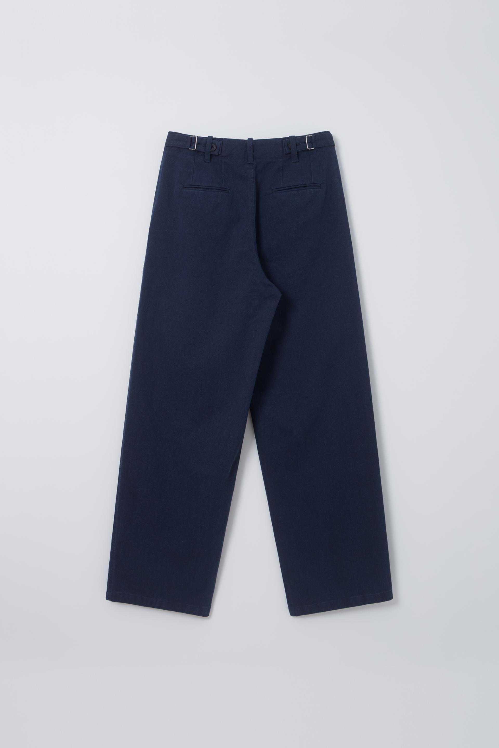 washed buckle pants (vintage blue)