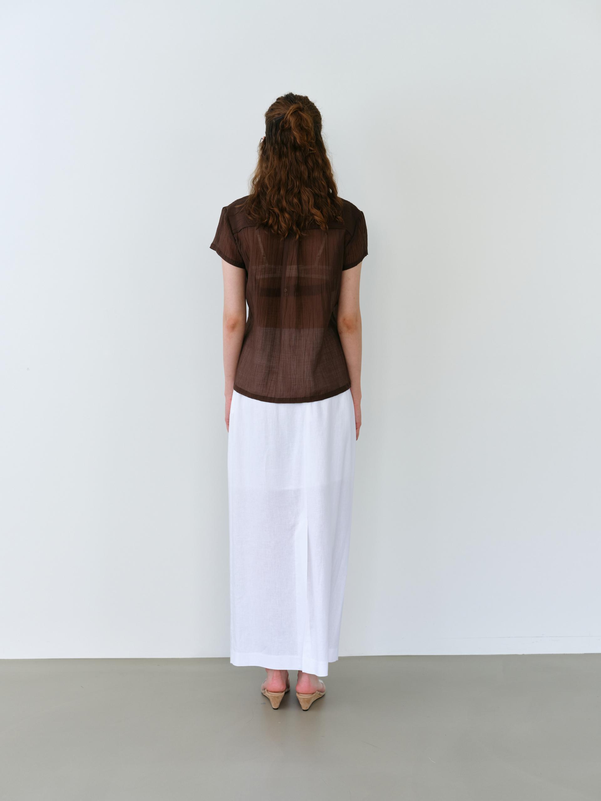 ripple half shirts (brown)