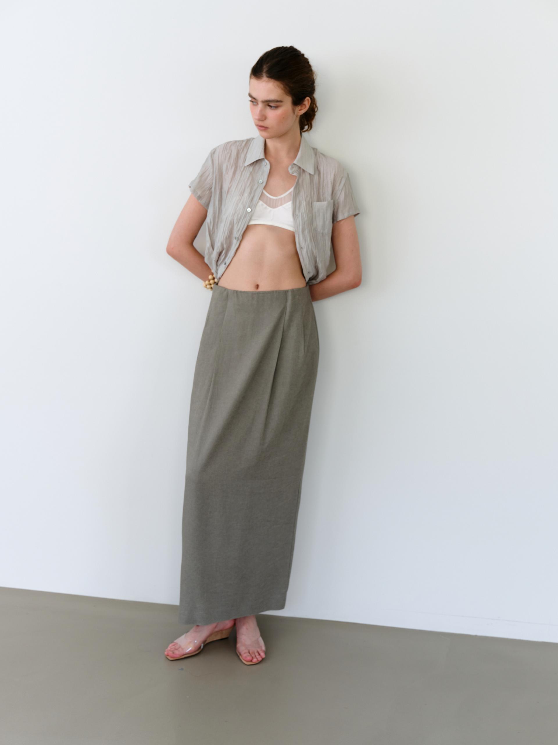 [5차 재입고] ripple half shirts (dusty mint)