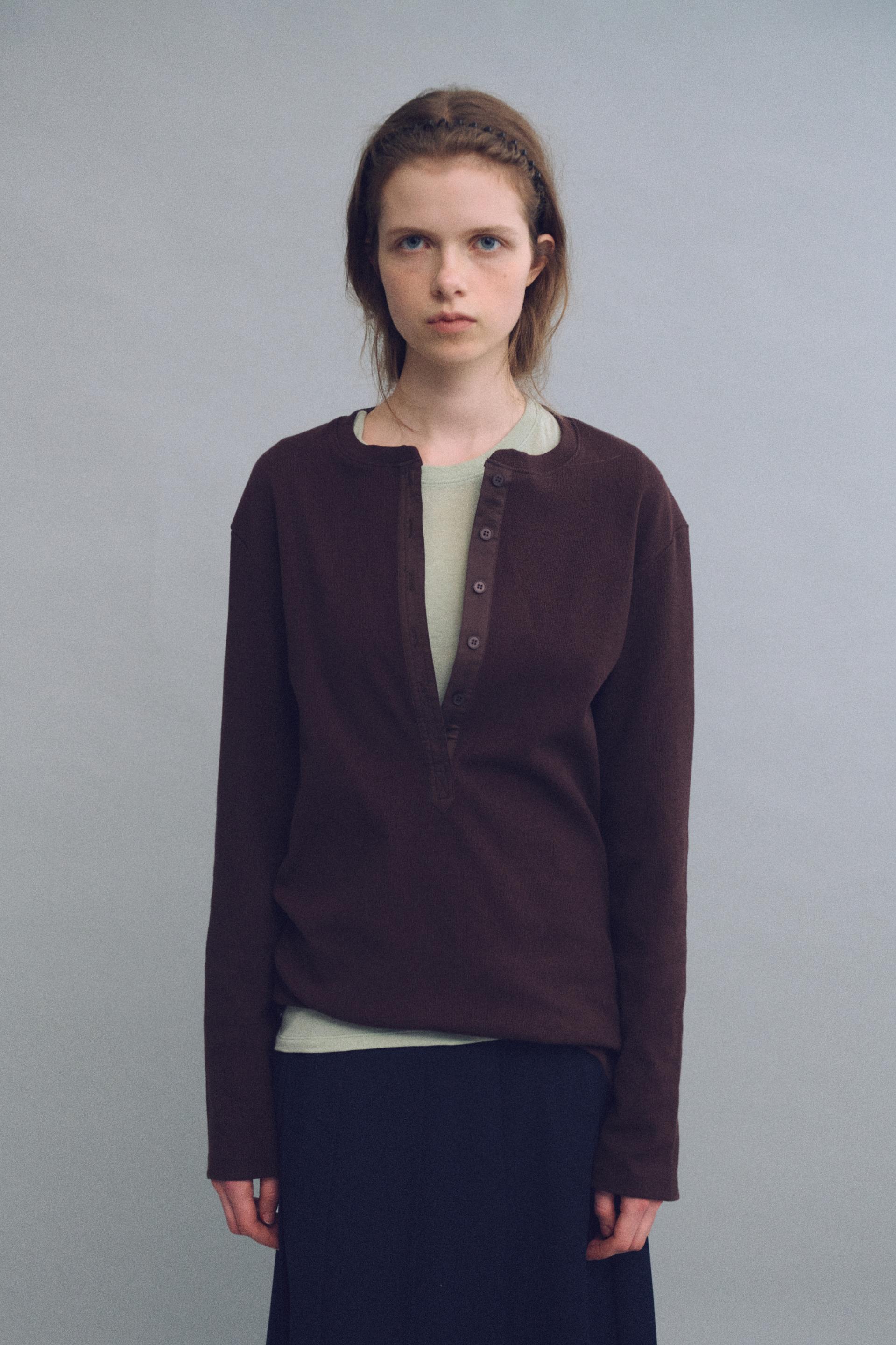 bare long sleeve wool tee (5 colors)